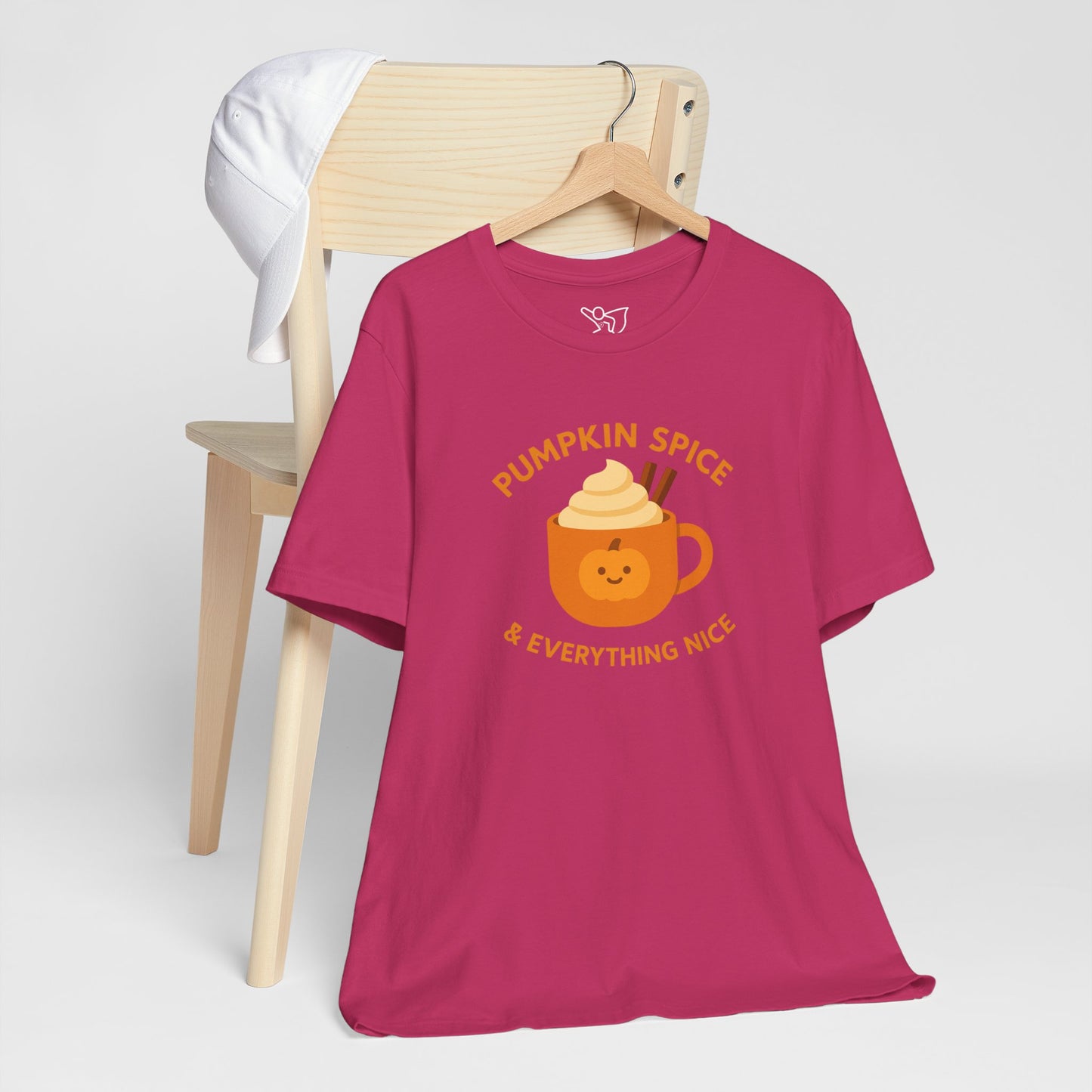 "Pumpkin Spice & Everything Nice" Fall T-Shirt, Autumn Fashion, Cozy Casual Wear, Pumpkin Lovers Gift, Seasonal Apparel