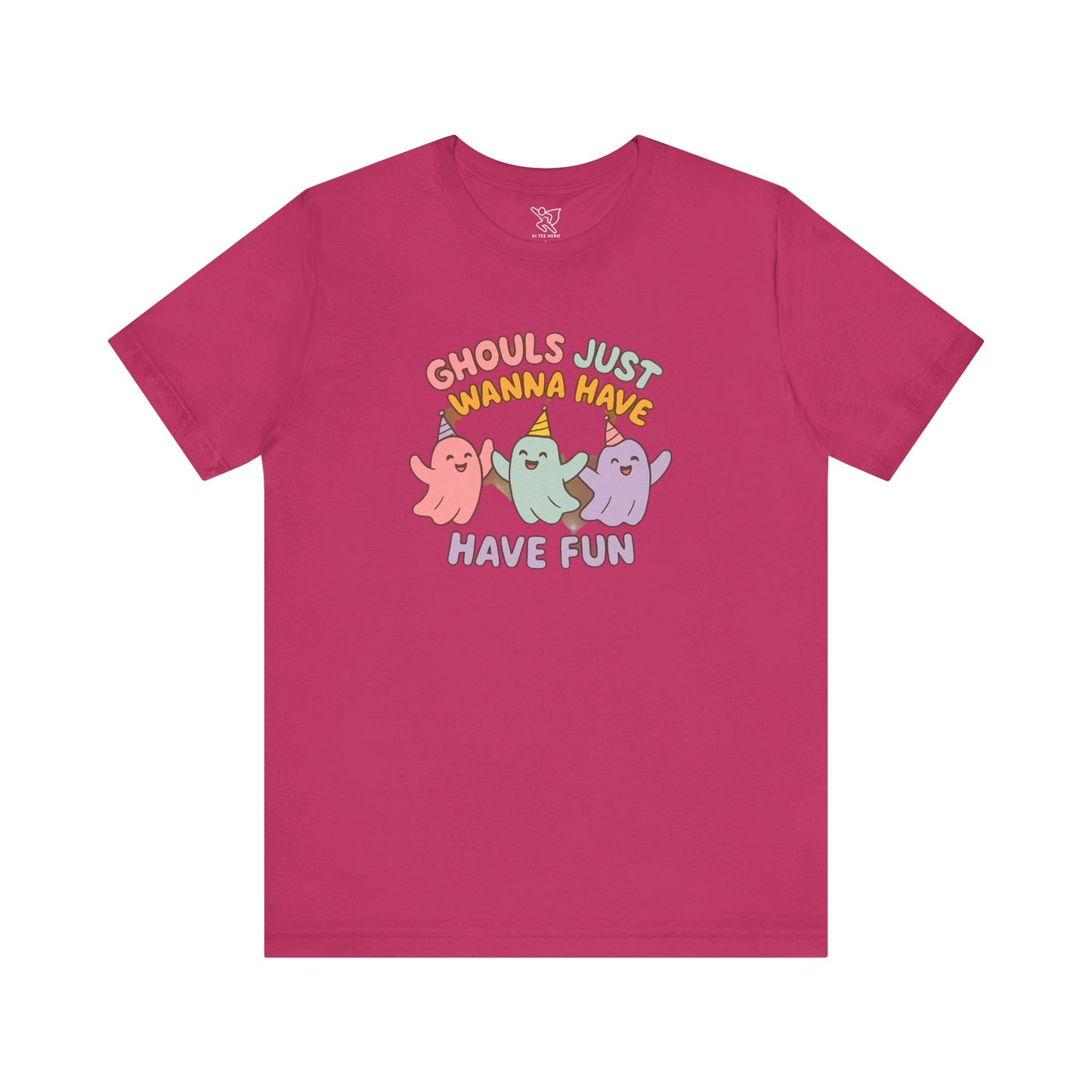 "Ghouls Just Wanna Have Fun" T-Shirt for Halloween, Unisex Graphic Shirt, Cute Ghosts Tee, Casual Wear, Gift for Friends