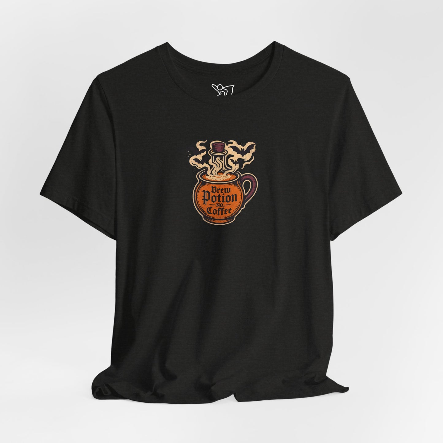 "Coffee Potion" Unisex Tee, Casual Wear, Gift for Coffee Lovers, Magical T-Shirt, Witchy Apparel, Coffee Enthusiast Presents