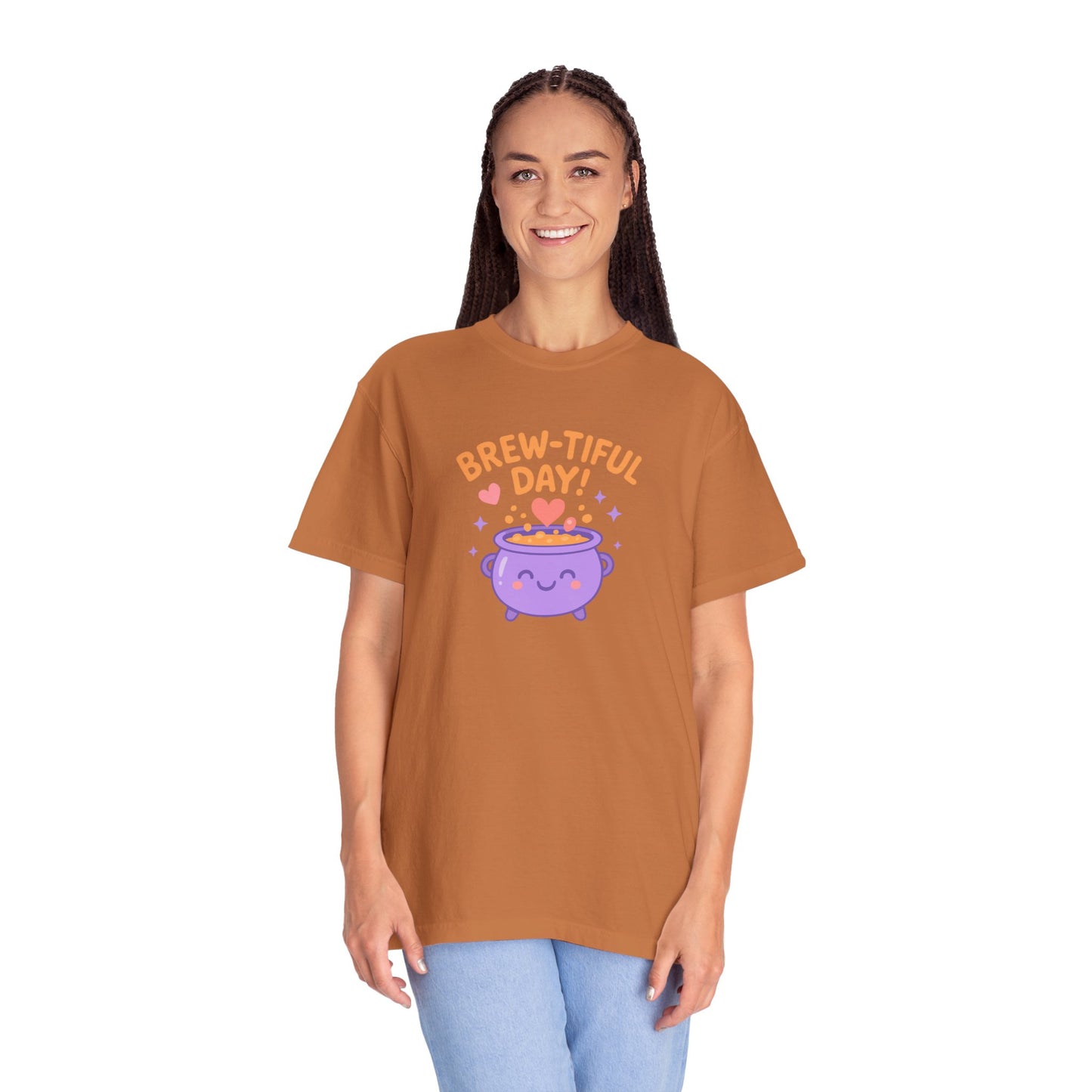 Brew-tiful Day T-Shirt, Cute Coffee Tee, Unisex Gift, Fun Humor Shirt, Coffee Lover Apparel, Casual Everyday Wear