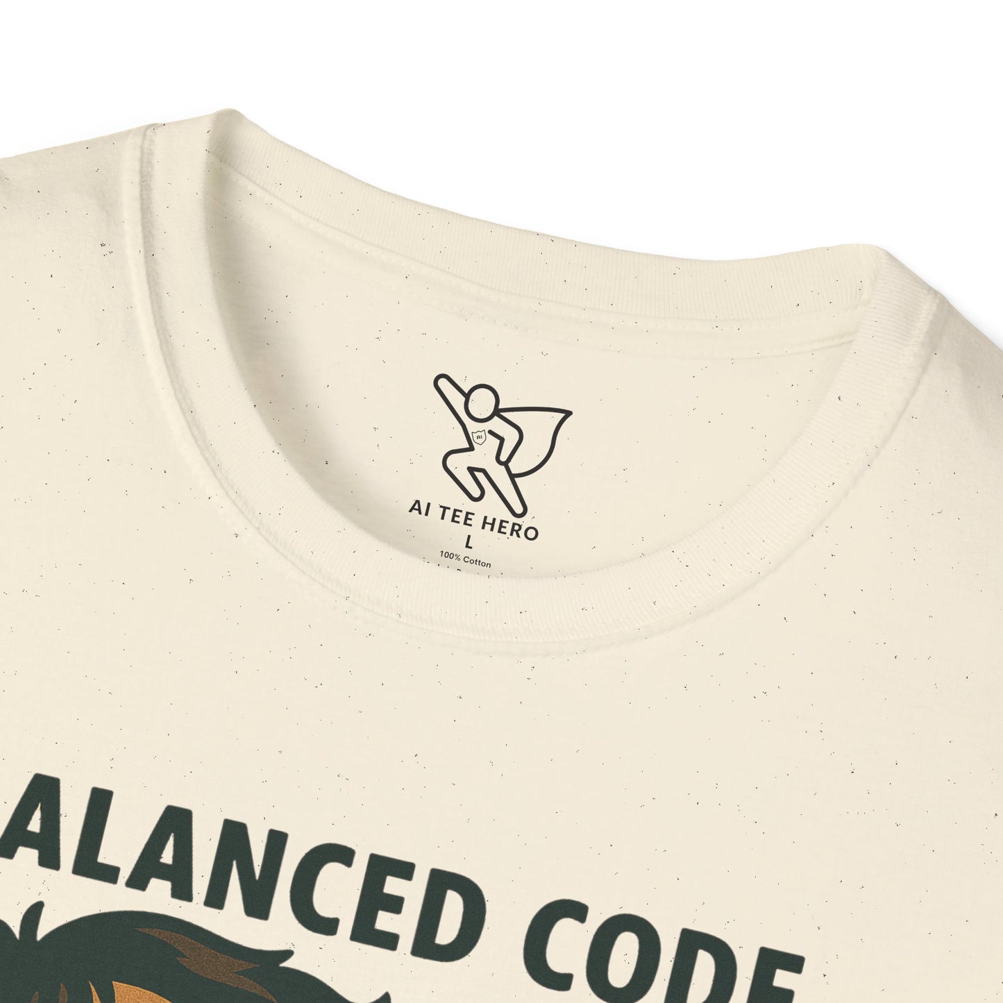 "Balanced Code, Balanced Mind" Gift for Programmers, Meditation Shirt, Balanced Mind Apparel, Unisex Coding Tee