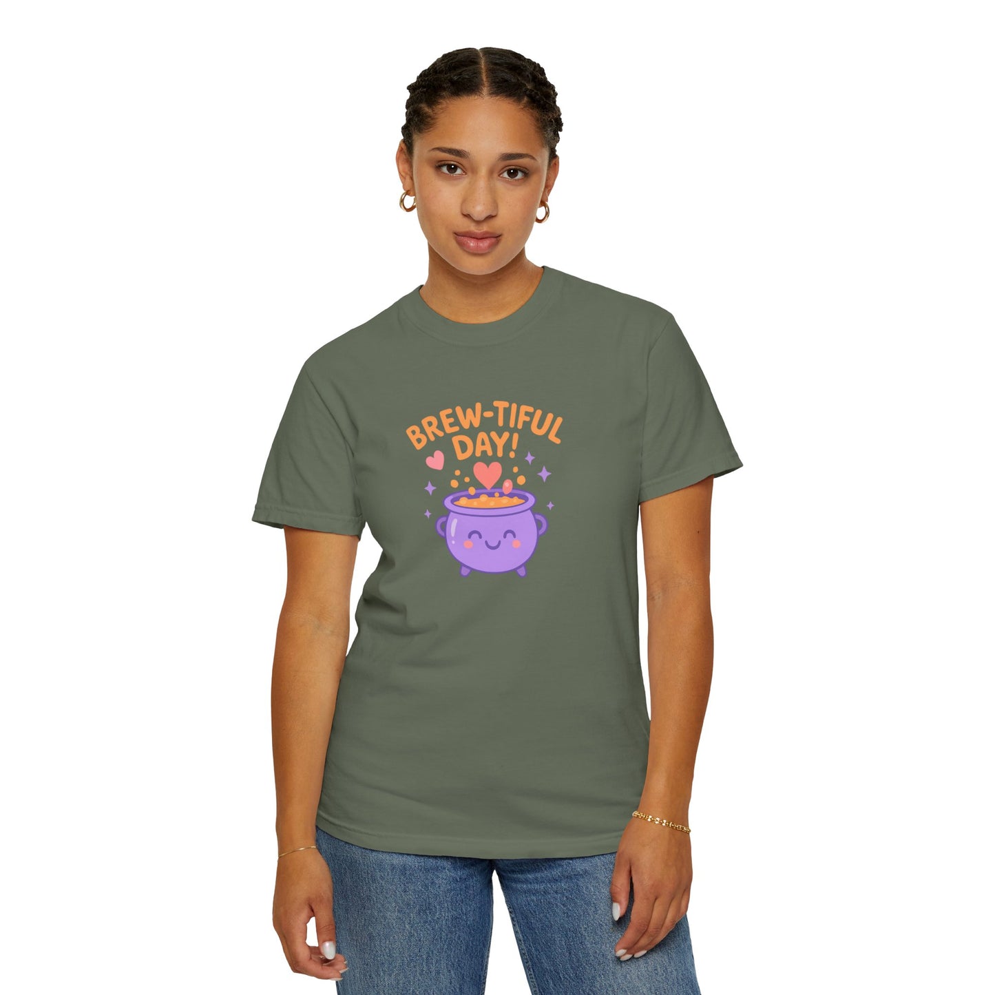 Brew-tiful Day T-Shirt, Cute Coffee Tee, Unisex Gift, Fun Humor Shirt, Coffee Lover Apparel, Casual Everyday Wear