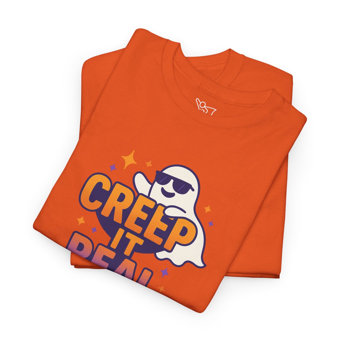 "Creep It Real" Halloween Humor Unisex Graphic Shirt, Ghost Lover Gift, Spooky Season Apparel, Funny Halloween T-Shirt