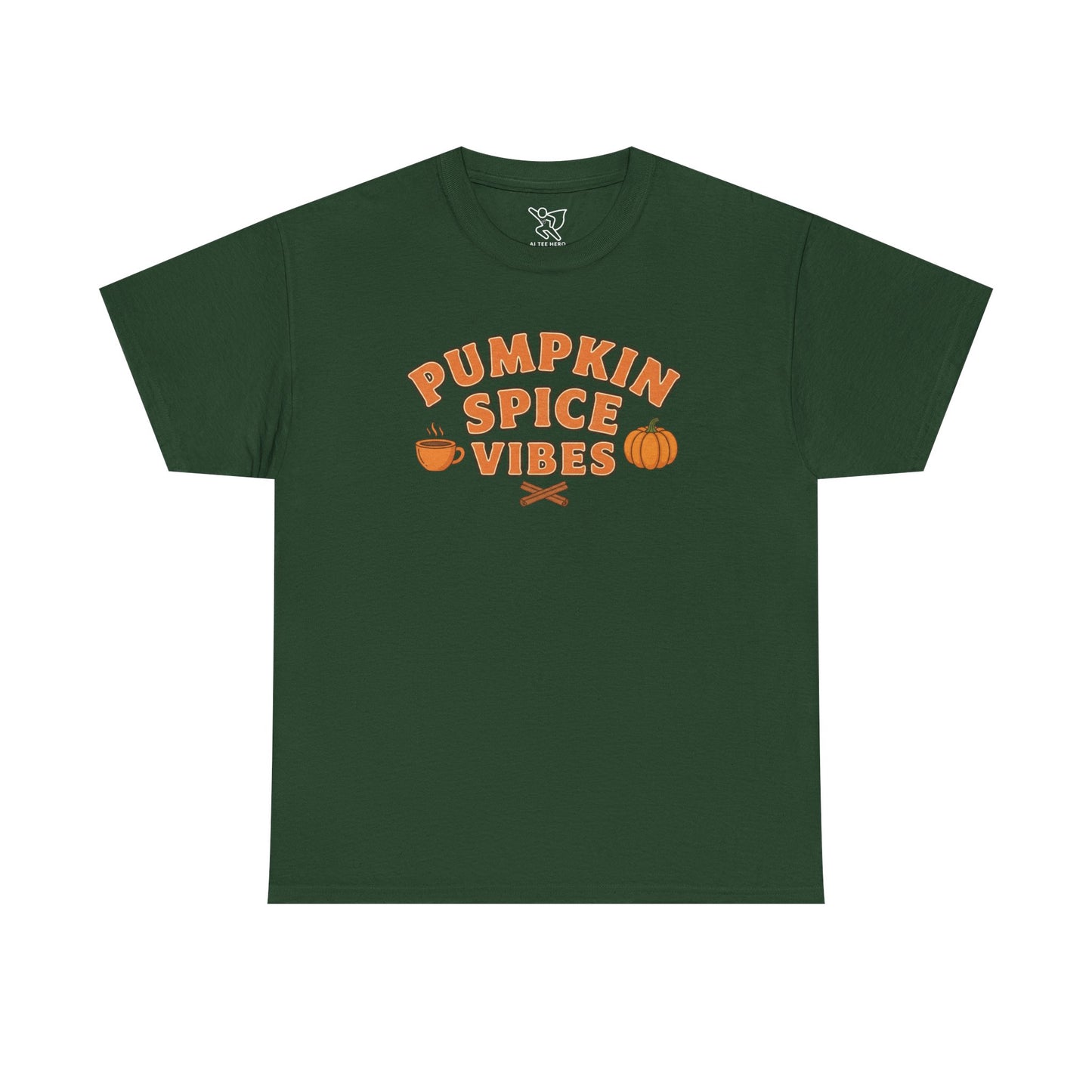 "Pumpkin Spice Vibes" Unisex Autumn T-Shirt for Fall, Cozy Apparel, Pumpkin Lover Gift, Halloween Party Wear
