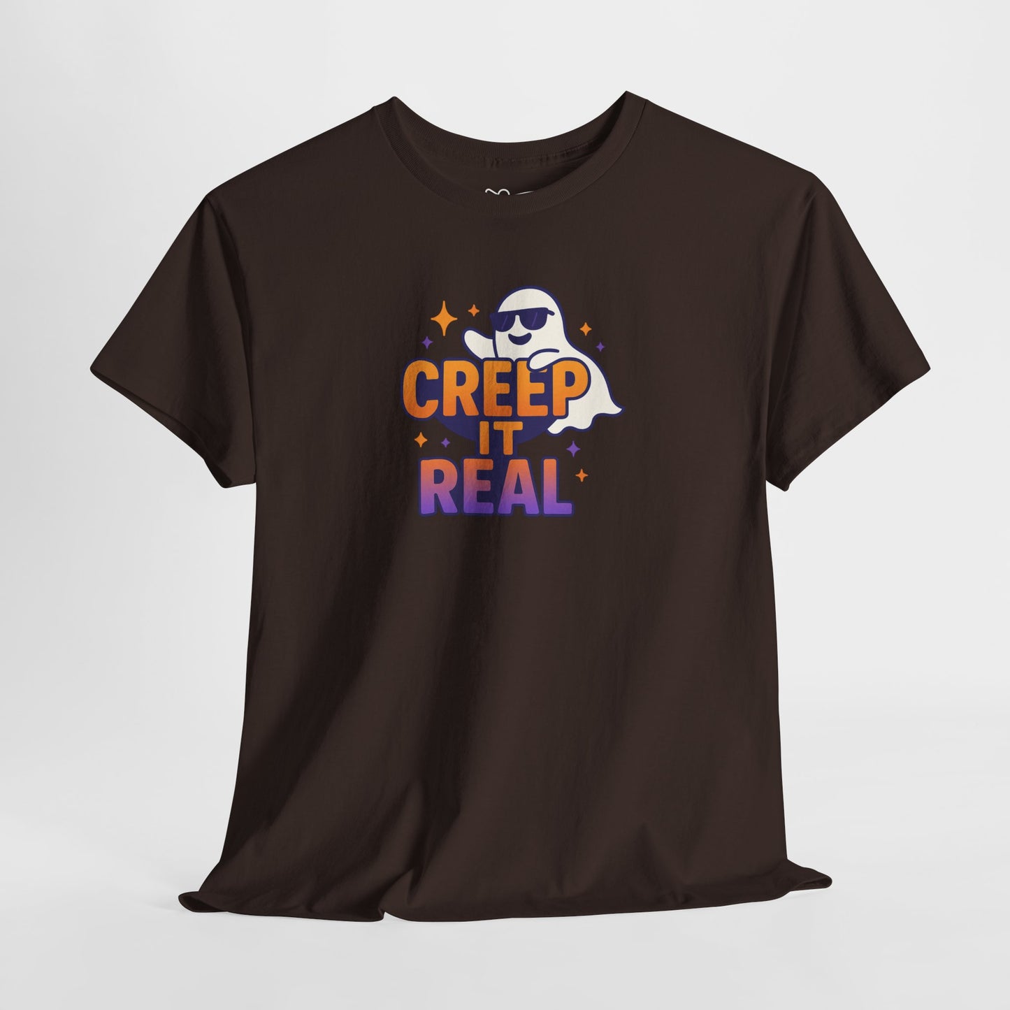 "Creep It Real" Halloween Humor Unisex Graphic Shirt, Ghost Lover Gift, Spooky Season Apparel, Funny Halloween T-Shirt