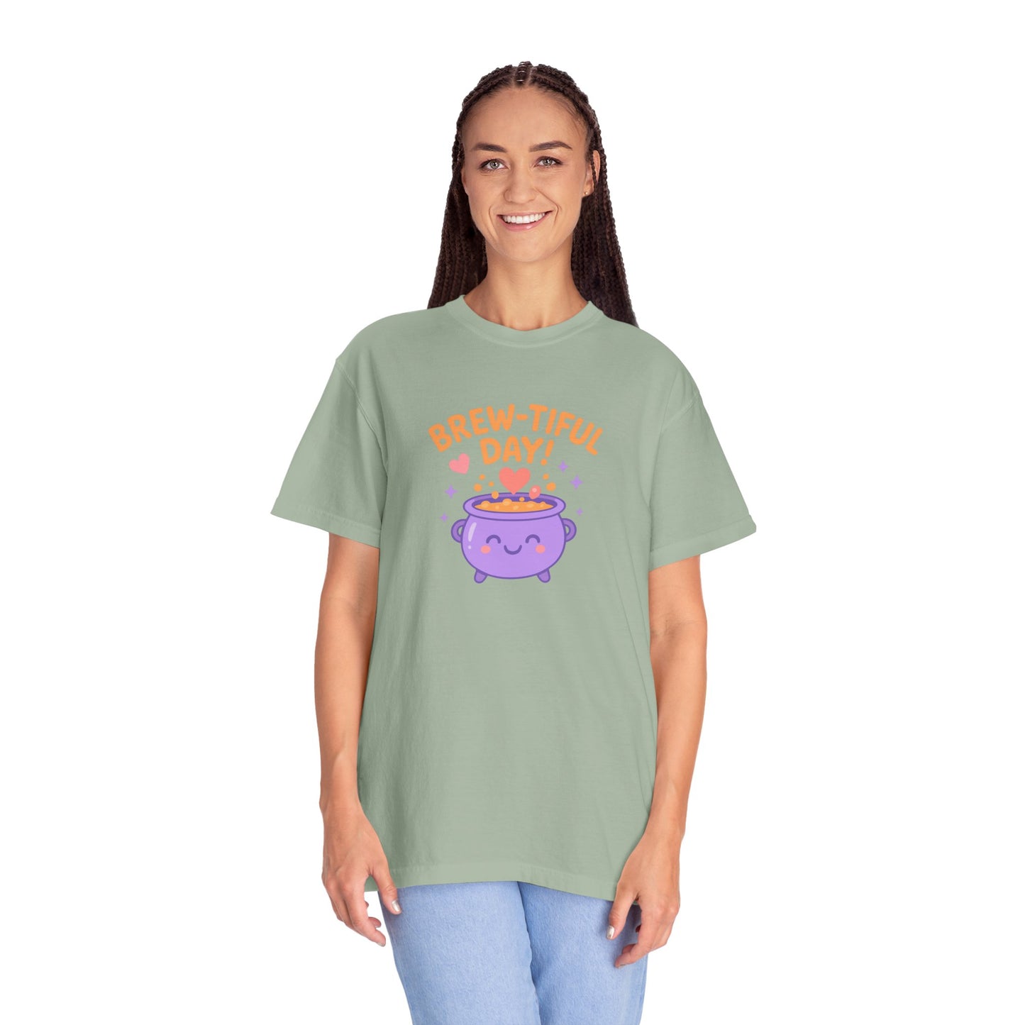Brew-tiful Day T-Shirt, Cute Coffee Tee, Unisex Gift, Fun Humor Shirt, Coffee Lover Apparel, Casual Everyday Wear
