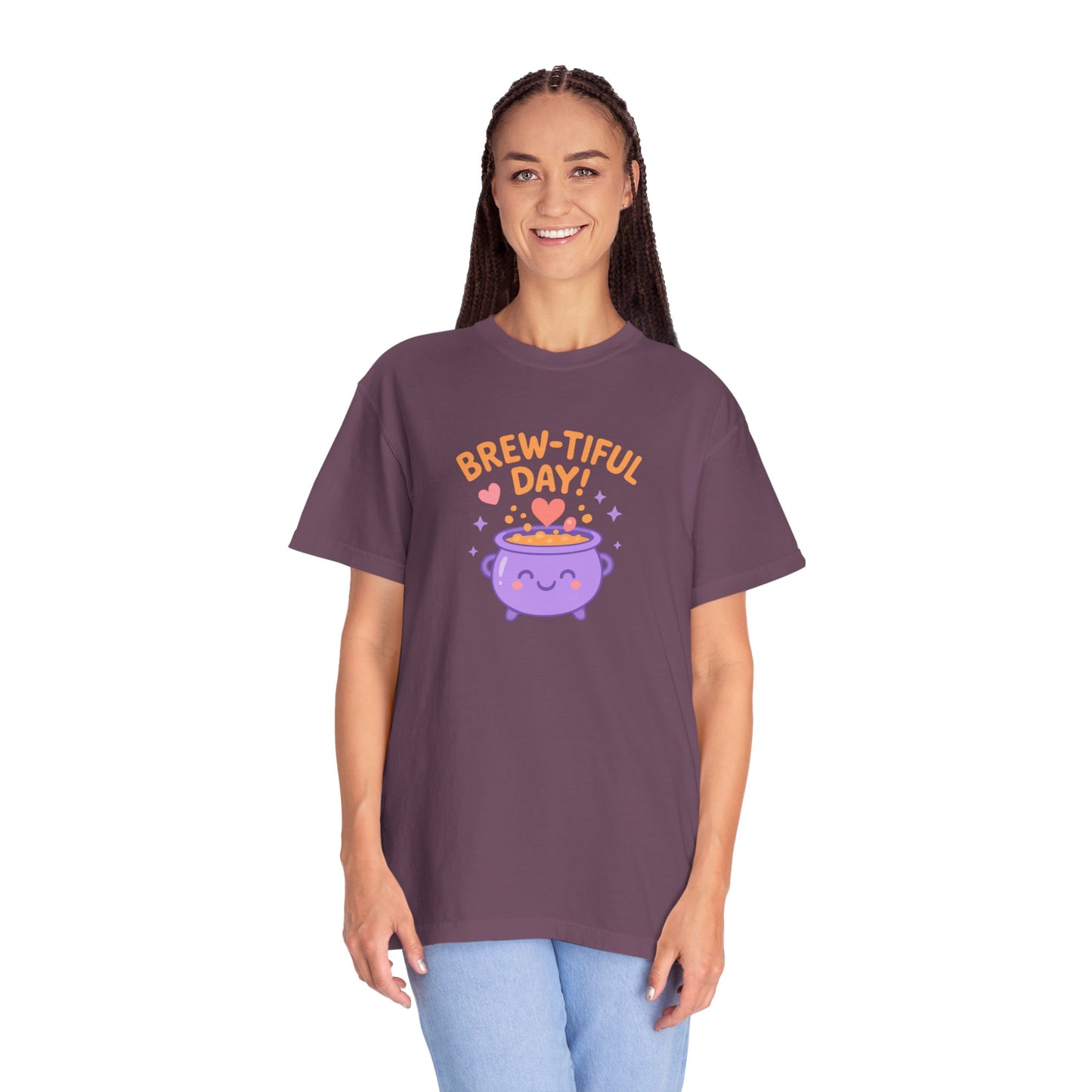 Brew-tiful Day T-Shirt, Cute Coffee Tee, Unisex Gift, Fun Humor Shirt, Coffee Lover Apparel, Casual Everyday Wear