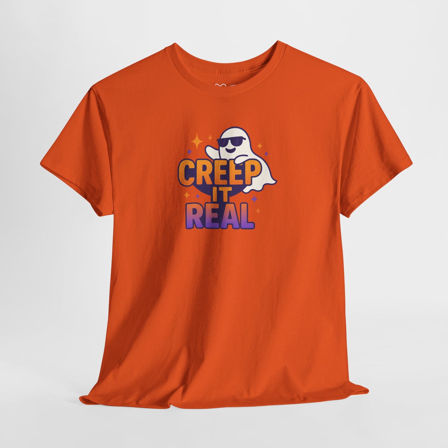 "Creep It Real" Halloween Humor Unisex Graphic Shirt, Ghost Lover Gift, Spooky Season Apparel, Funny Halloween T-Shirt