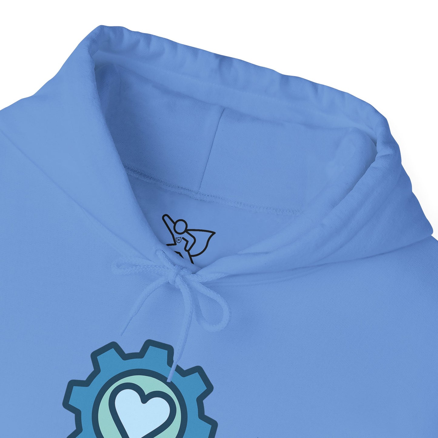 "Engineered for Love" Hoodie Cozy Unisex Sweatshirt, Perfect Gift for Engineers, Valentine's Day, Casual Wear, Birthday Present CW-2 Blue