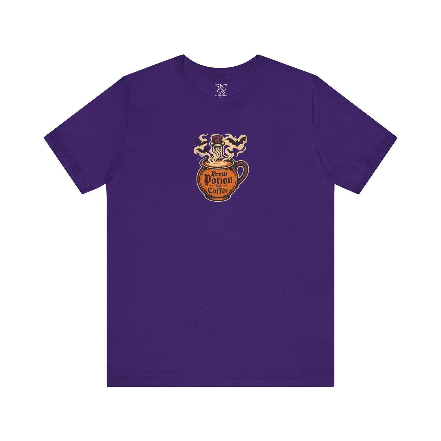 "Coffee Potion" Unisex Tee, Casual Wear, Gift for Coffee Lovers, Magical T-Shirt, Witchy Apparel, Coffee Enthusiast Presents