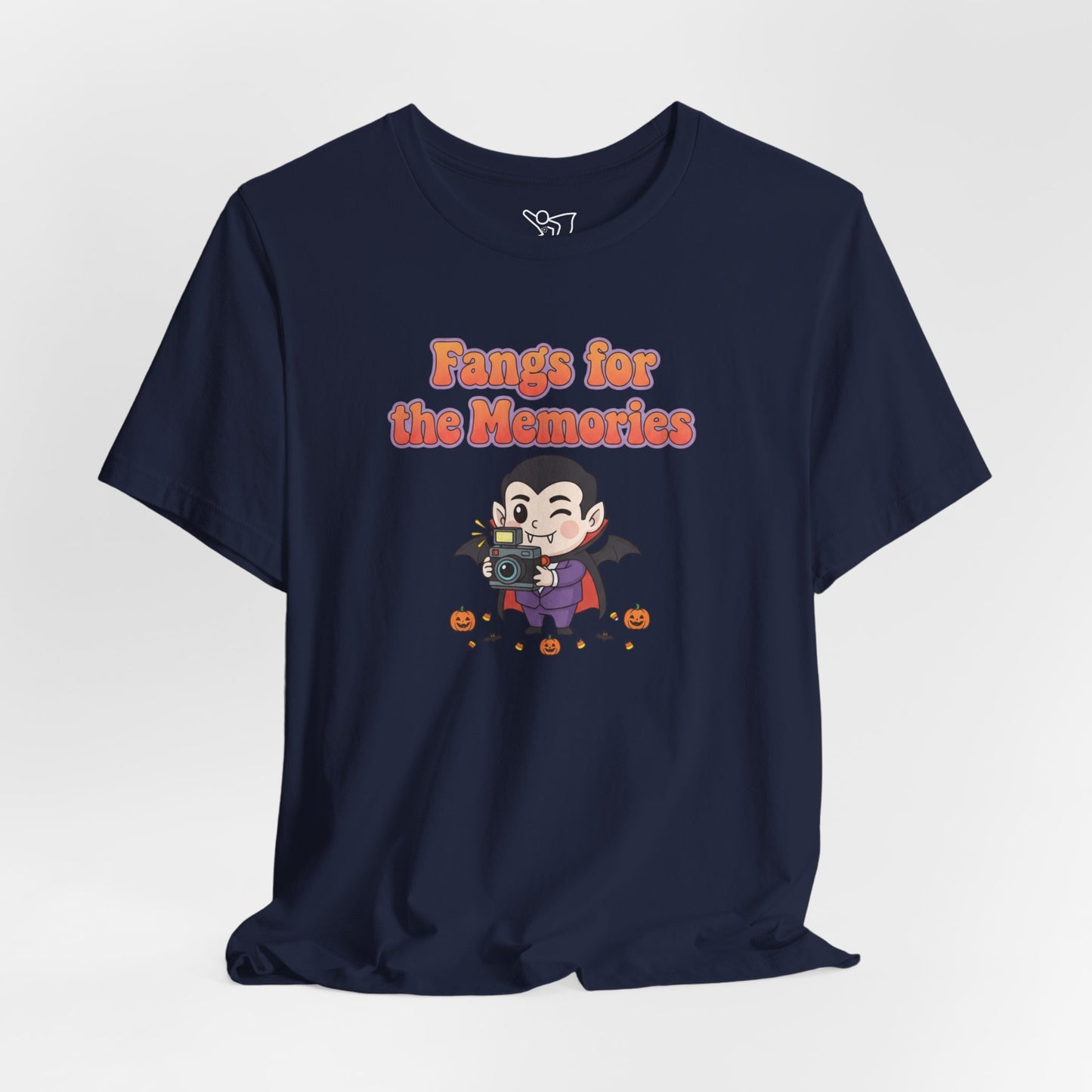 "Fangs for the Memories" Unisex Short Sleeve Shirt, Casual Halloween Outfit, Gift for Spooky Season, Halloween Shirt