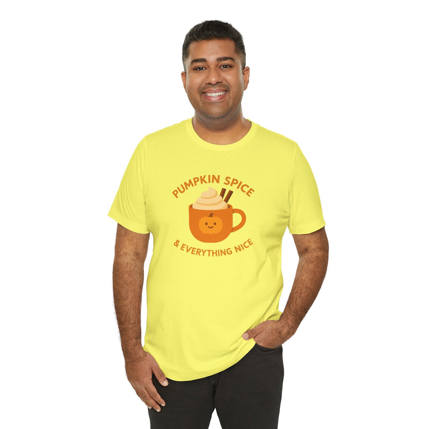 "Pumpkin Spice & Everything Nice" Fall T-Shirt, Autumn Fashion, Cozy Casual Wear, Pumpkin Lovers Gift, Seasonal Apparel