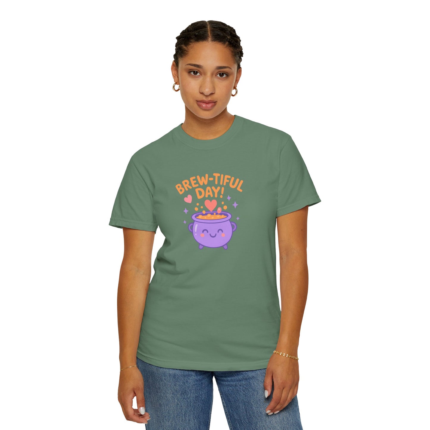 Brew-tiful Day T-Shirt, Cute Coffee Tee, Unisex Gift, Fun Humor Shirt, Coffee Lover Apparel, Casual Everyday Wear