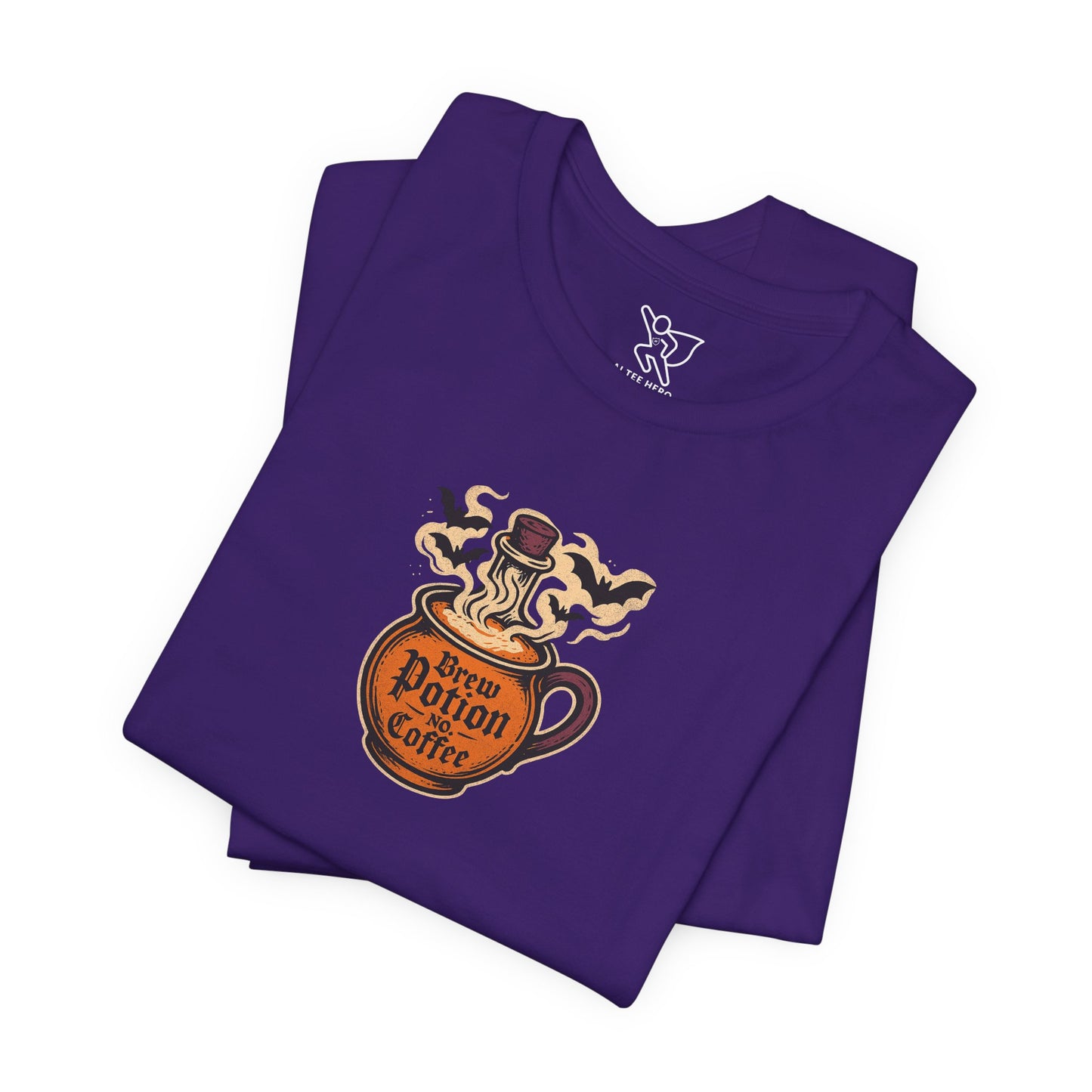 "Coffee Potion" Unisex Tee, Casual Wear, Gift for Coffee Lovers, Magical T-Shirt, Witchy Apparel, Coffee Enthusiast Presents