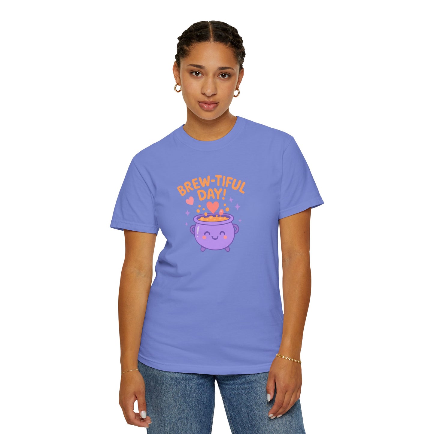 Brew-tiful Day T-Shirt, Cute Coffee Tee, Unisex Gift, Fun Humor Shirt, Coffee Lover Apparel, Casual Everyday Wear