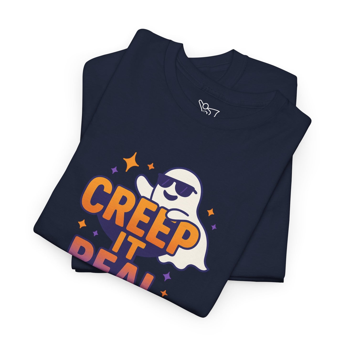 "Creep It Real" Halloween Humor Unisex Graphic Shirt, Ghost Lover Gift, Spooky Season Apparel, Funny Halloween T-Shirt