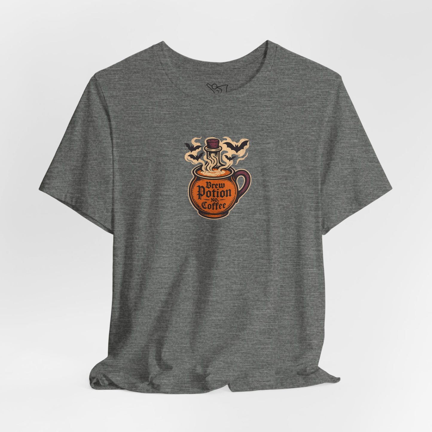 "Coffee Potion" Unisex Tee, Casual Wear, Gift for Coffee Lovers, Magical T-Shirt, Witchy Apparel, Coffee Enthusiast Presents