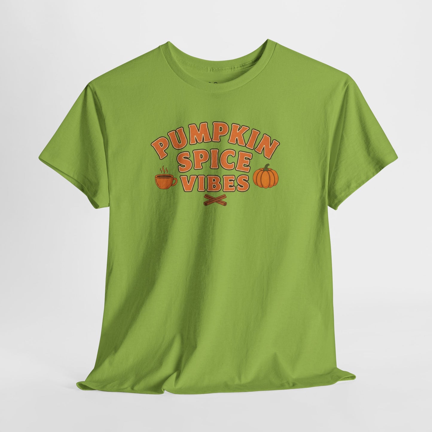 "Pumpkin Spice Vibes" Unisex Autumn T-Shirt for Fall, Cozy Apparel, Pumpkin Lover Gift, Halloween Party Wear