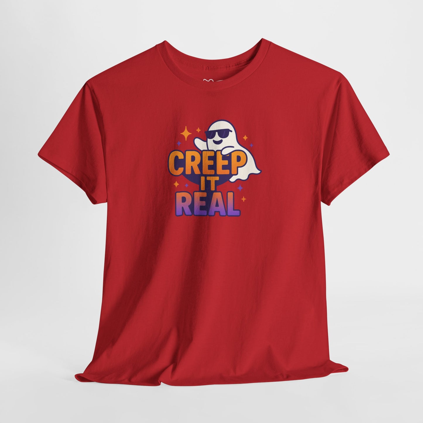"Creep It Real" Halloween Humor Unisex Graphic Shirt, Ghost Lover Gift, Spooky Season Apparel, Funny Halloween T-Shirt