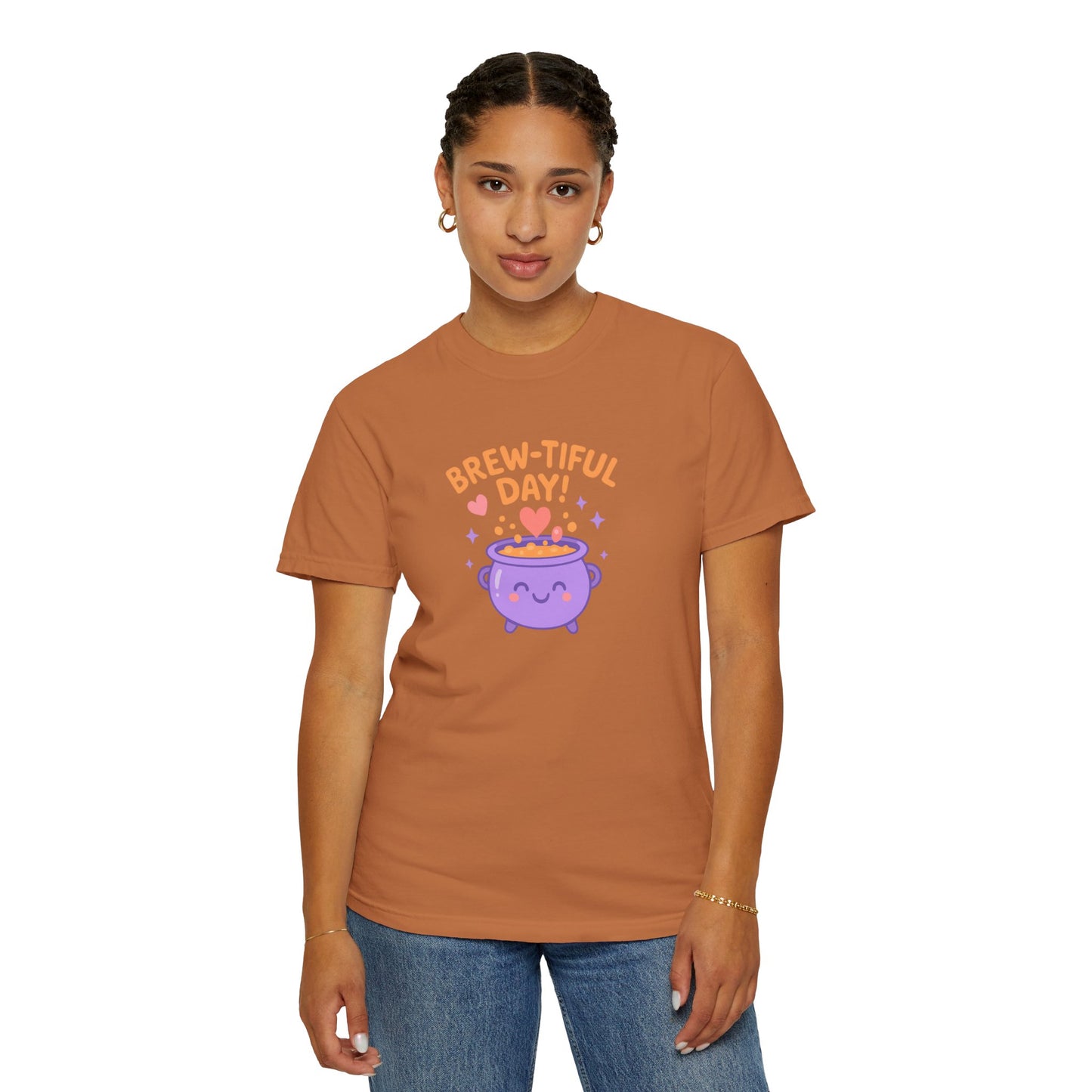 Brew-tiful Day T-Shirt, Cute Coffee Tee, Unisex Gift, Fun Humor Shirt, Coffee Lover Apparel, Casual Everyday Wear