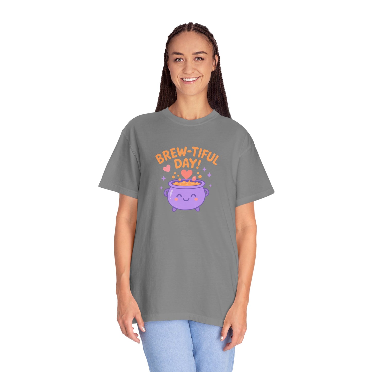 Brew-tiful Day T-Shirt, Cute Coffee Tee, Unisex Gift, Fun Humor Shirt, Coffee Lover Apparel, Casual Everyday Wear