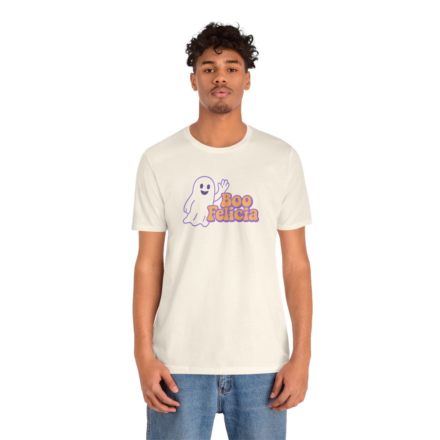 "Boo Felicia Ghost" Unisex Halloween T-Shirt, Spooky Apparel, Fun Gift, Casual Wear, Holiday Shirt