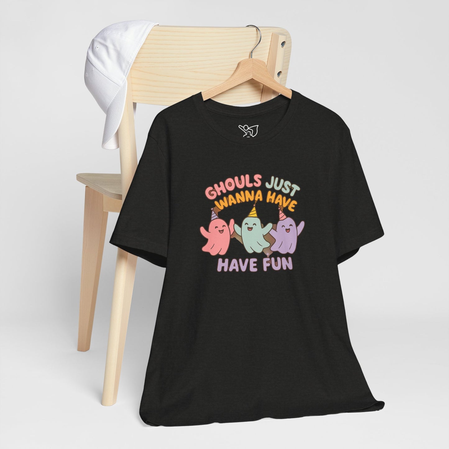 "Ghouls Just Wanna Have Fun" T-Shirt for Halloween, Unisex Graphic Shirt, Cute Ghosts Tee, Casual Wear, Gift for Friends