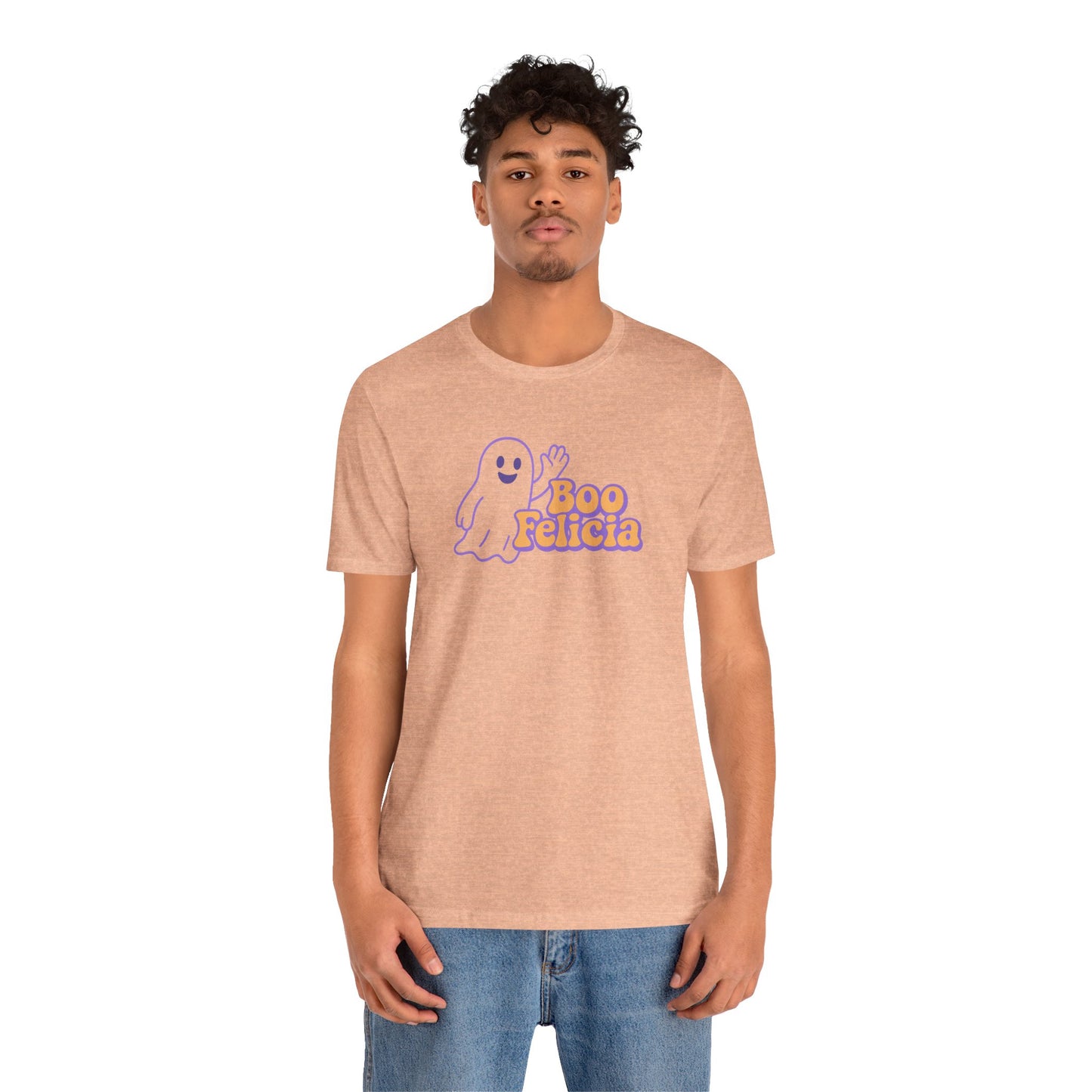 "Boo Felicia Ghost" Unisex Halloween T-Shirt, Spooky Apparel, Fun Gift, Casual Wear, Holiday Shirt