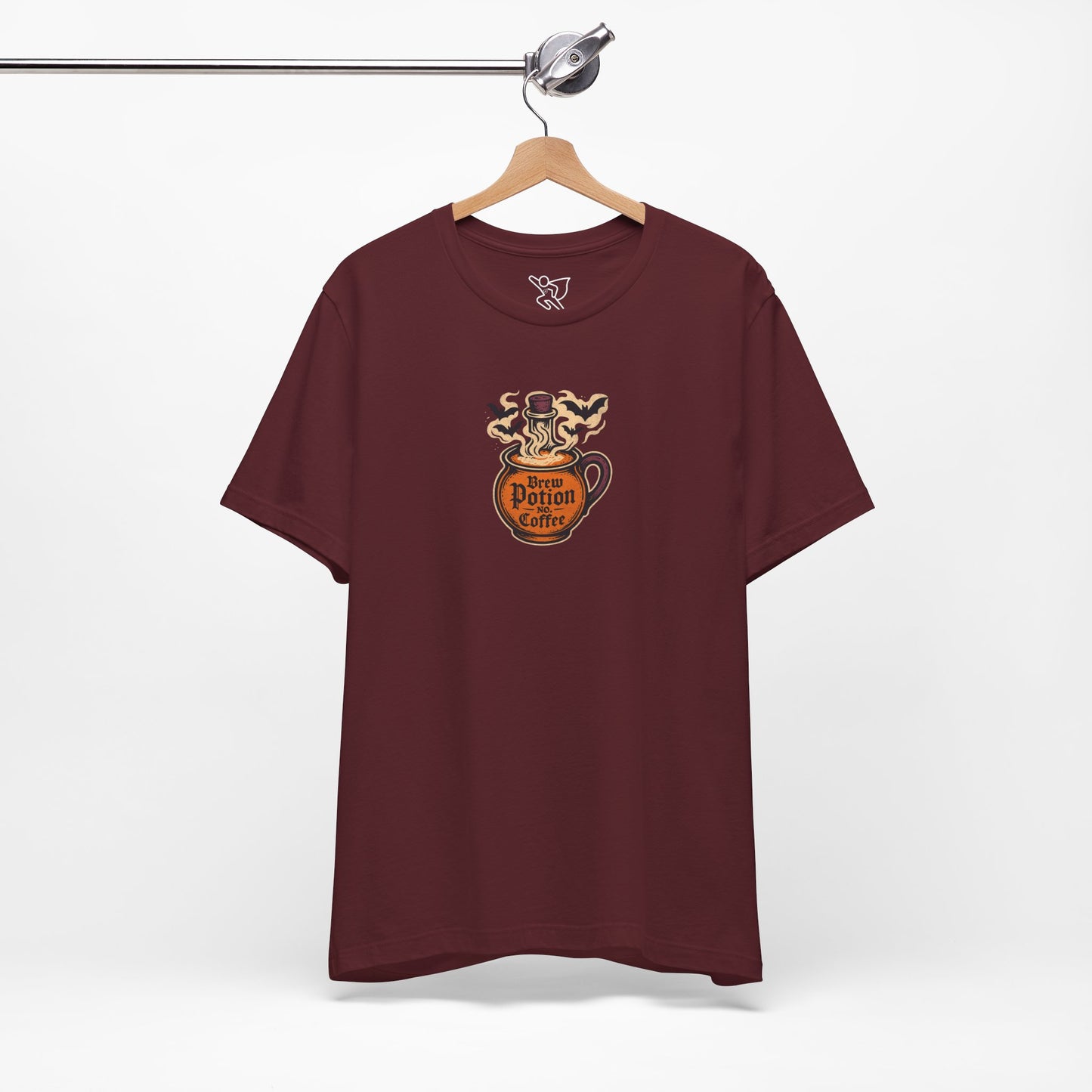"Coffee Potion" Unisex Tee, Casual Wear, Gift for Coffee Lovers, Magical T-Shirt, Witchy Apparel, Coffee Enthusiast Presents