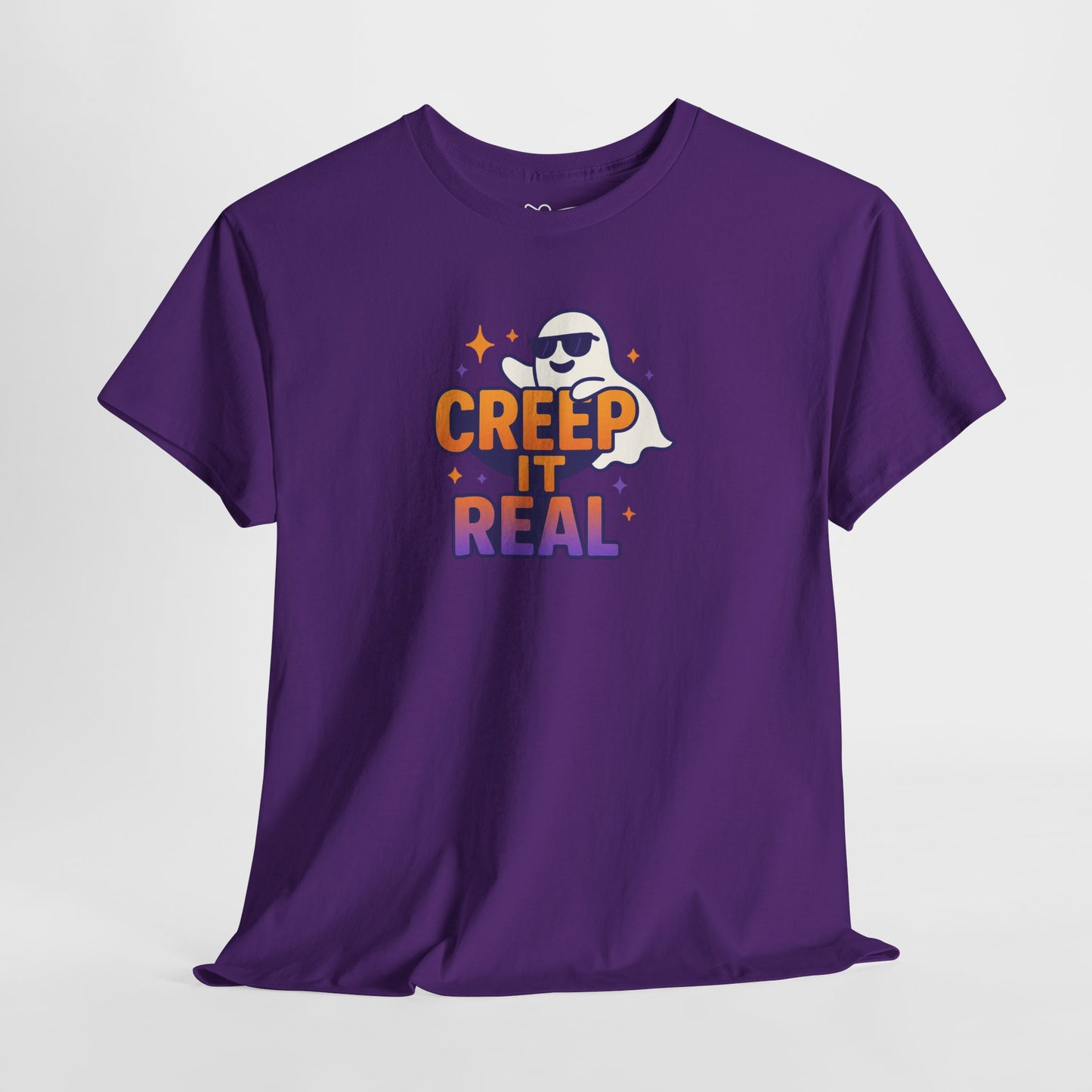 "Creep It Real" Halloween Humor Unisex Graphic Shirt, Ghost Lover Gift, Spooky Season Apparel, Funny Halloween T-Shirt