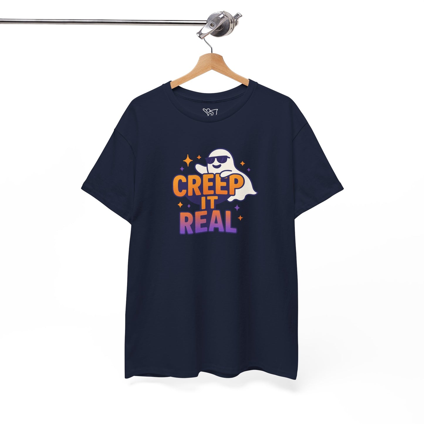 "Creep It Real" Halloween Humor Unisex Graphic Shirt, Ghost Lover Gift, Spooky Season Apparel, Funny Halloween T-Shirt