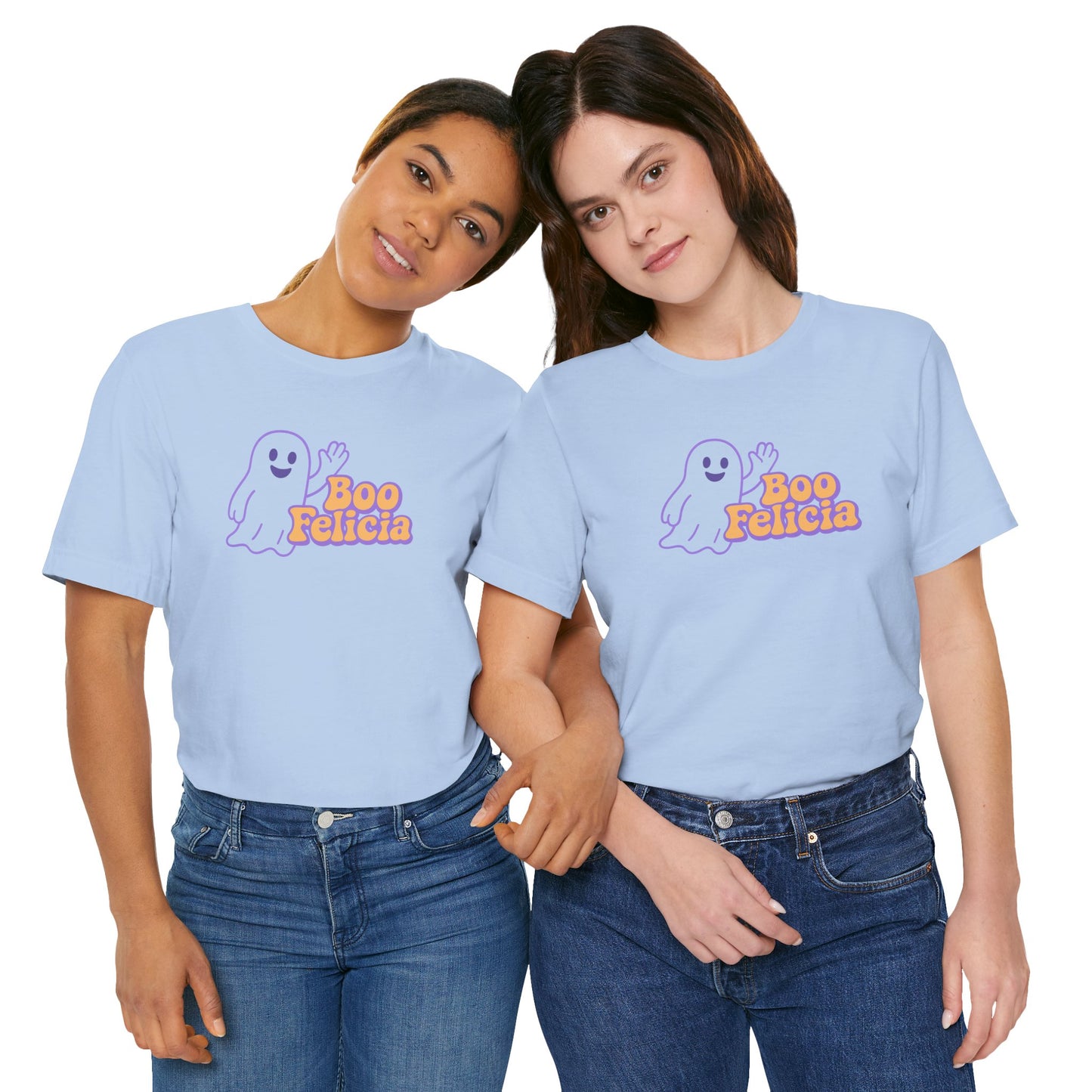 "Boo Felicia Ghost" Unisex Halloween T-Shirt, Spooky Apparel, Fun Gift, Casual Wear, Holiday Shirt