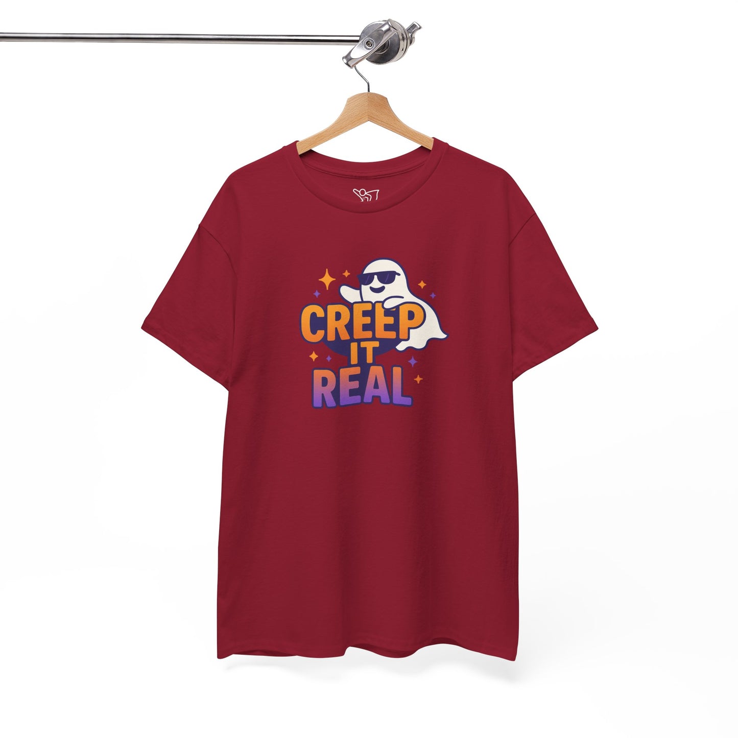 "Creep It Real" Halloween Humor Unisex Graphic Shirt, Ghost Lover Gift, Spooky Season Apparel, Funny Halloween T-Shirt