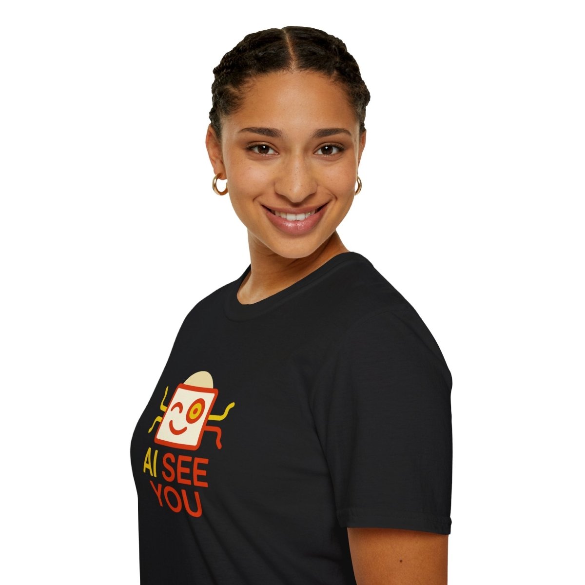 "AI See You" CW1 Digital Era Unisex Statement T-Shirt - Witty AI - Inspired Trendy Apparel for Coders and Tech People - AI Tee Hero