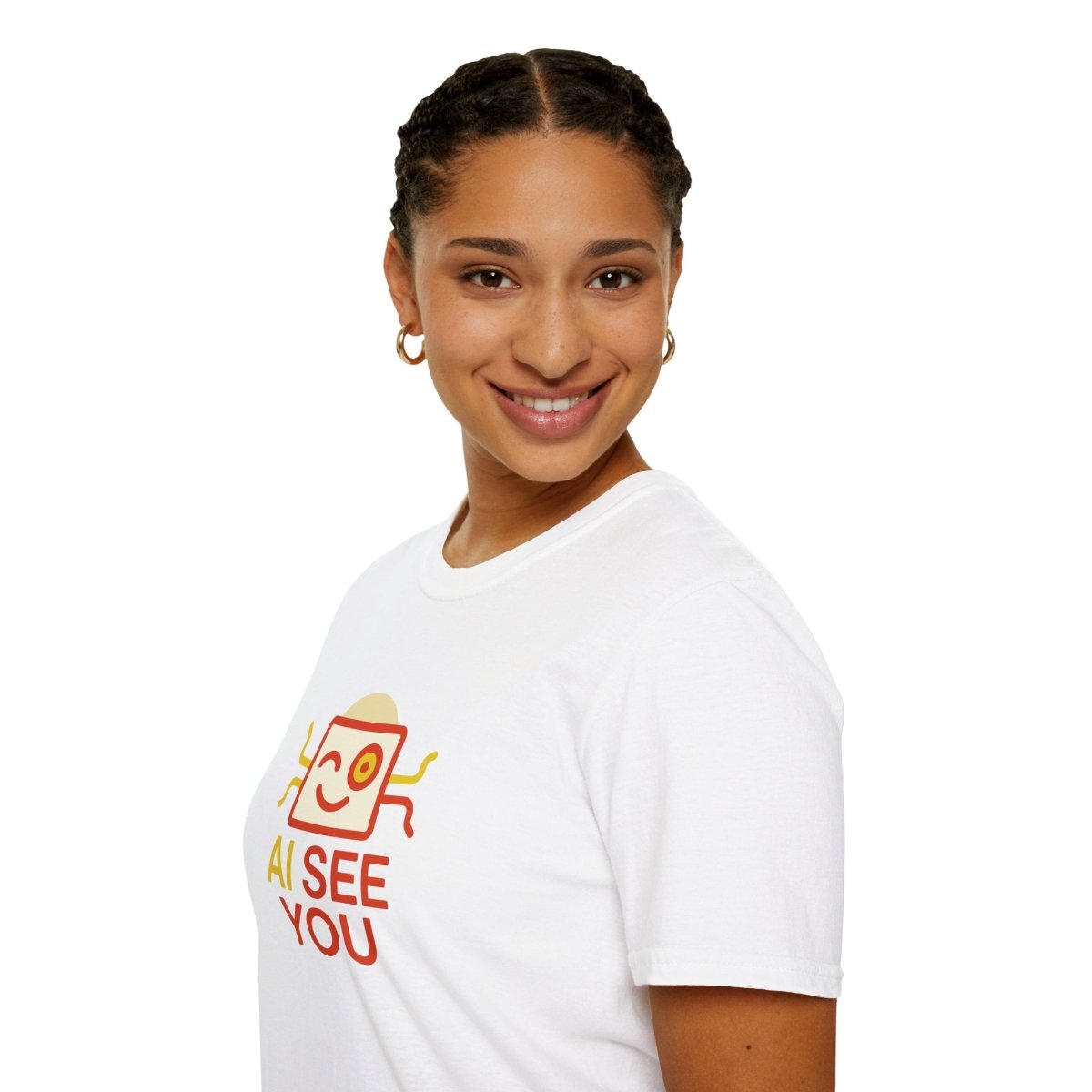 "AI See You" CW1 Digital Era Unisex Statement T-Shirt - Witty AI - Inspired Trendy Apparel for Coders and Tech People - AI Tee Hero