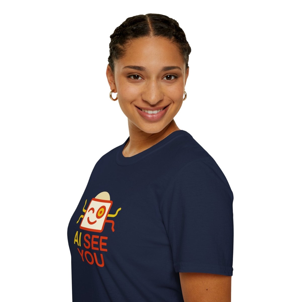 "AI See You" CW1 Digital Era Unisex Statement T-Shirt - Witty AI - Inspired Trendy Apparel for Coders and Tech People - AI Tee Hero