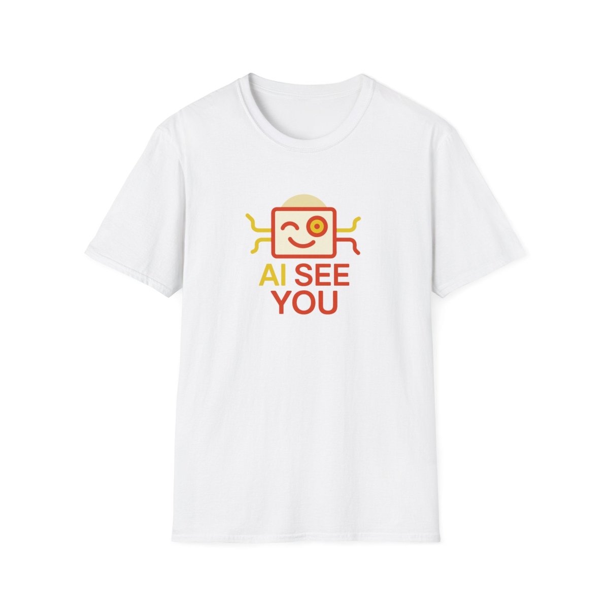 "AI See You" CW1 Digital Era Unisex Statement T-Shirt - Witty AI - Inspired Trendy Apparel for Coders and Tech People - AI Tee Hero