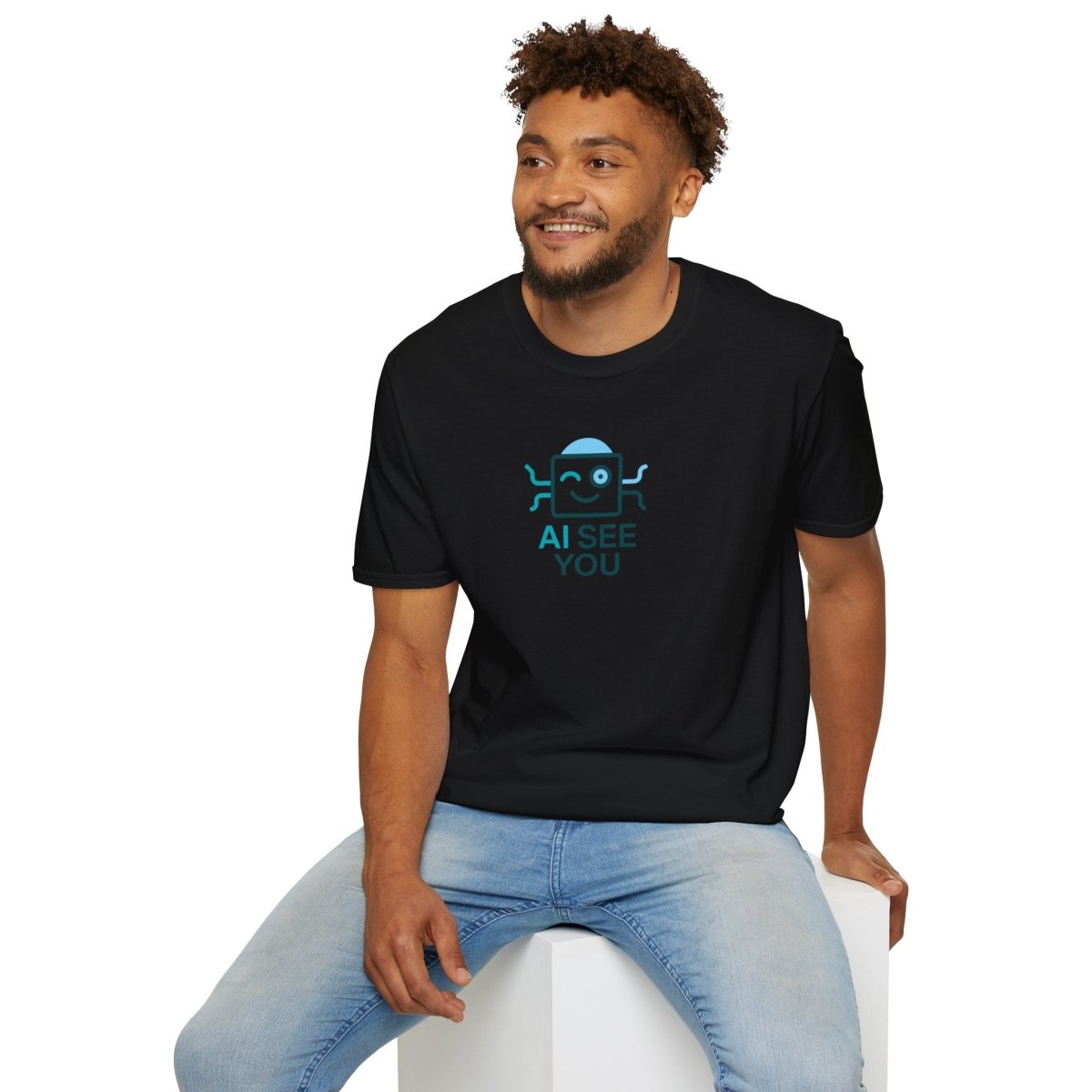 "AI See You" CW2 Digital Era Unisex Statement T-Shirt - Witty AI - Inspired Trendy Apparel for Coders and Tech People - AI Tee Hero