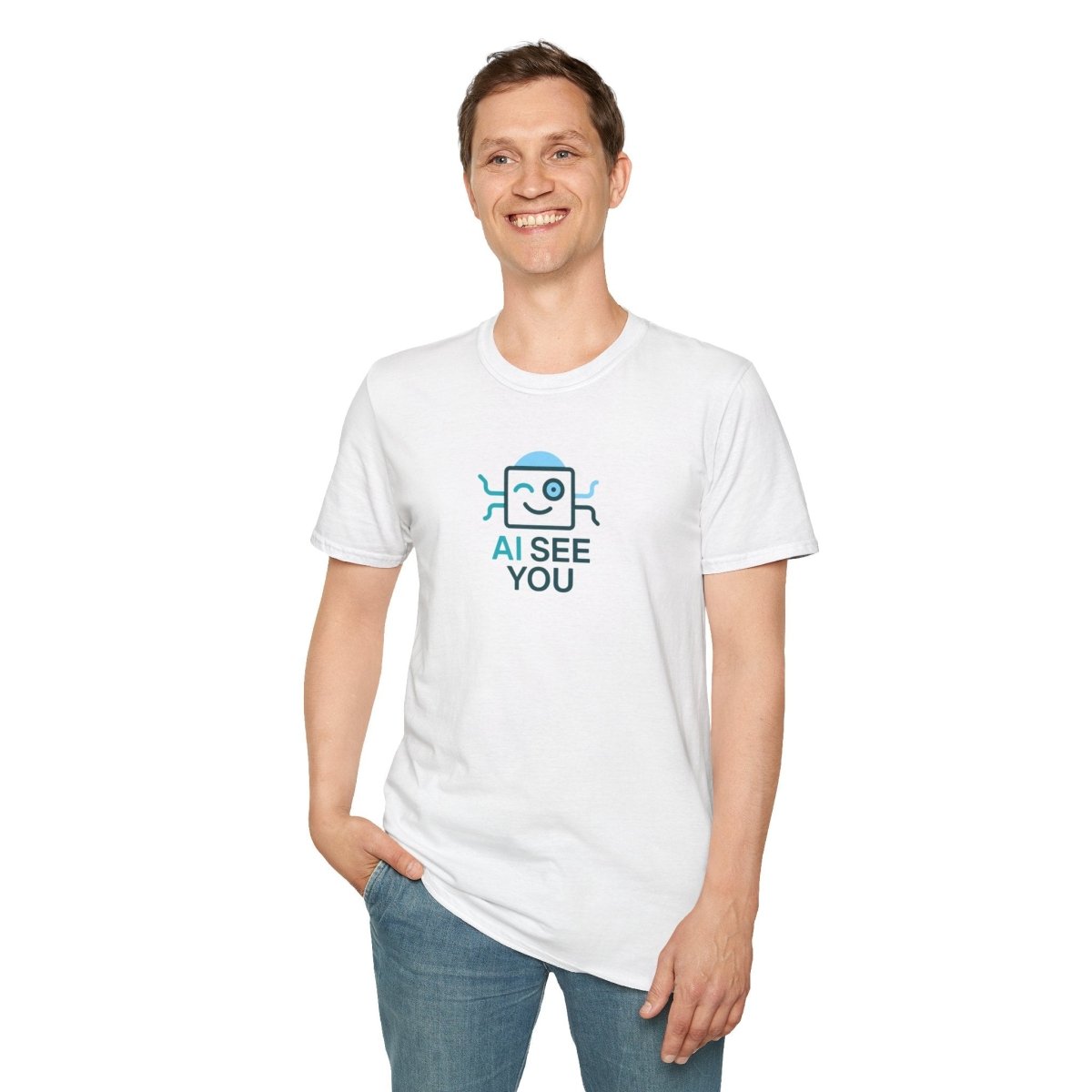 "AI See You" CW2 Digital Era Unisex Statement T-Shirt - Witty AI - Inspired Trendy Apparel for Coders and Tech People - AI Tee Hero