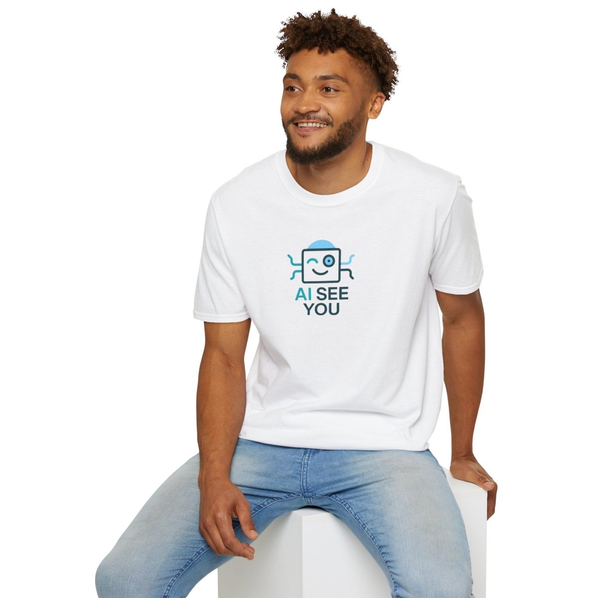 "AI See You" CW2 Digital Era Unisex Statement T-Shirt - Witty AI - Inspired Trendy Apparel for Coders and Tech People - AI Tee Hero