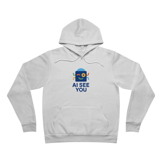 "AI See You Hoodie" Funny Hoodie for Tech Lovers, Unisex Pullover, Gift for Programmers, Unique Gift for AI Enthusiasts - AI Tee Hero