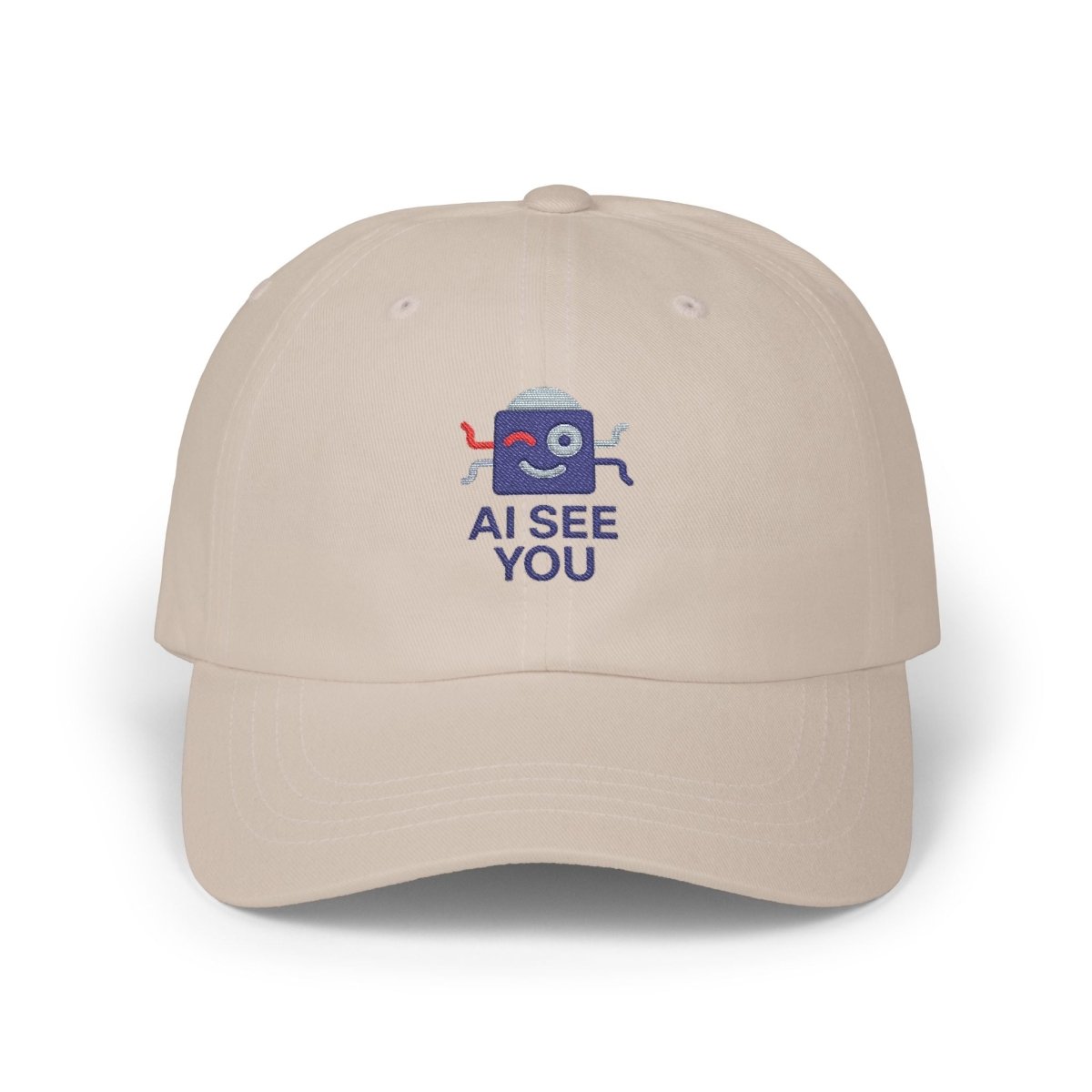 "AI See You" Trendy Dad Cap Tech - Savvy Fashion Casual Wear Accessories Everyday Fashion - AI Tee Hero