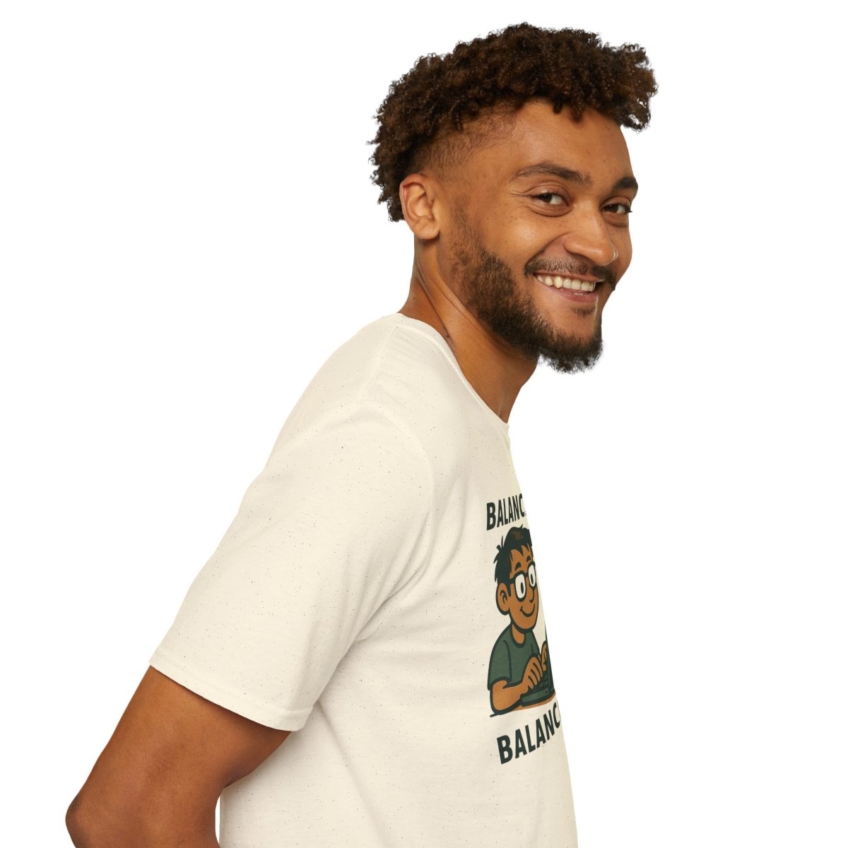 "Balanced Code, Balanced Mind" Gift for Programmers, Meditation Shirt, Balanced Mind Apparel, Unisex Coding Tee - MINDSet Collection - AI Tee Hero
