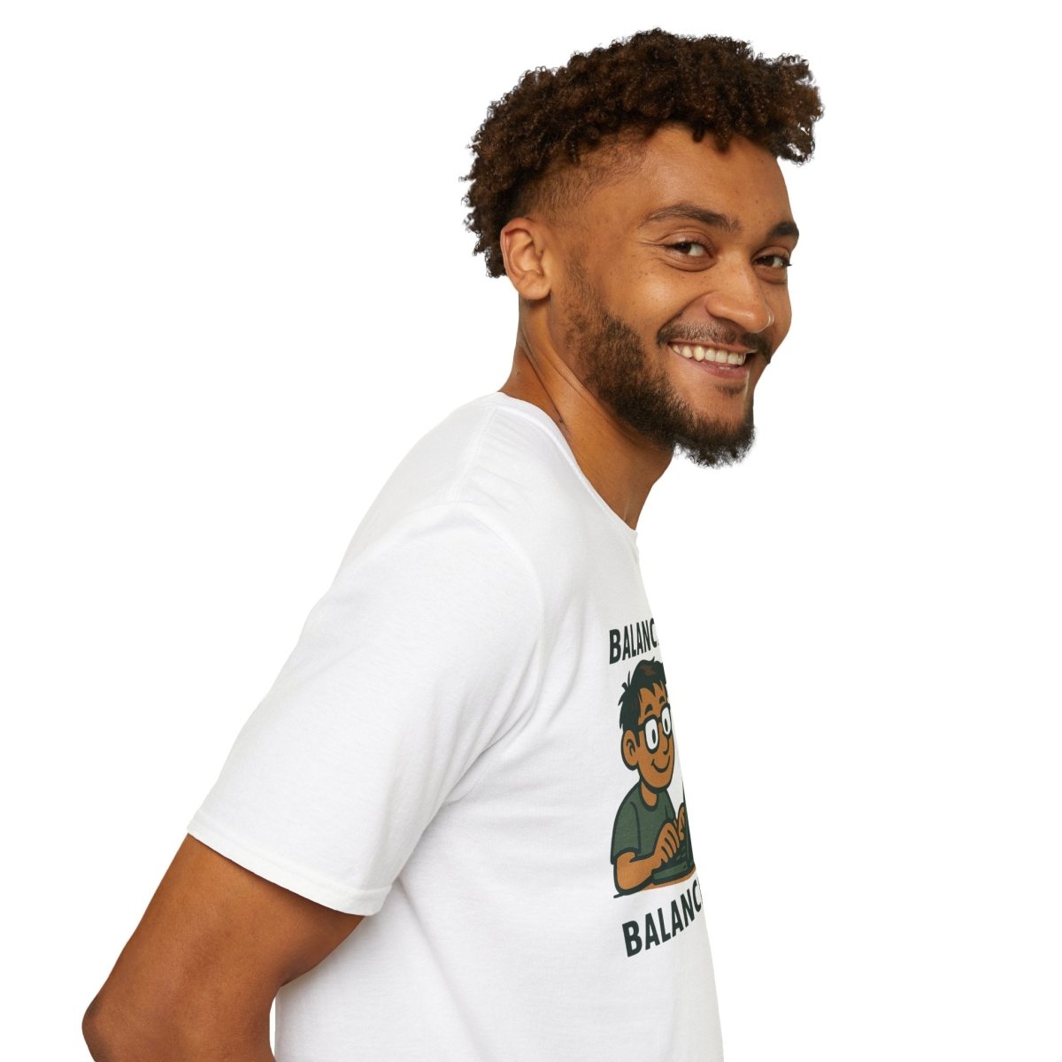 "Balanced Code, Balanced Mind" Gift for Programmers, Meditation Shirt, Balanced Mind Apparel, Unisex Coding Tee - MINDSet Collection - AI Tee Hero