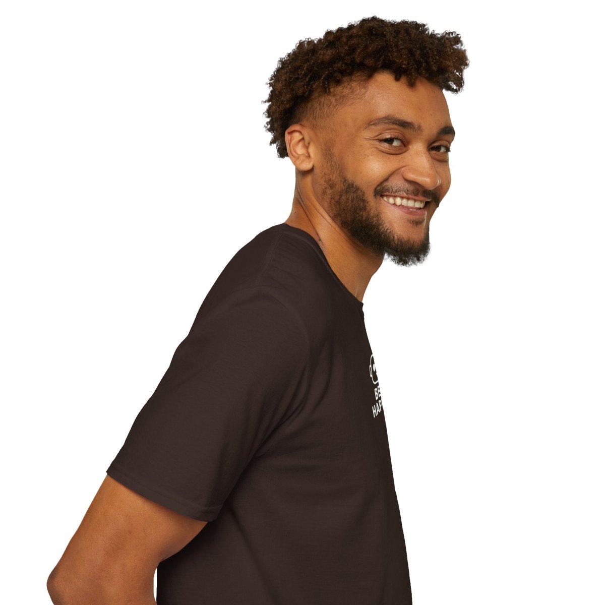 "Beep Happens" CW1 - White Unisex Softstyle T-Shirt, Comfy Casual Tee, Everyday Wear, Gift for Him/Her, Birthday Shirt, Relaxed Fit Top - AI Tee Hero