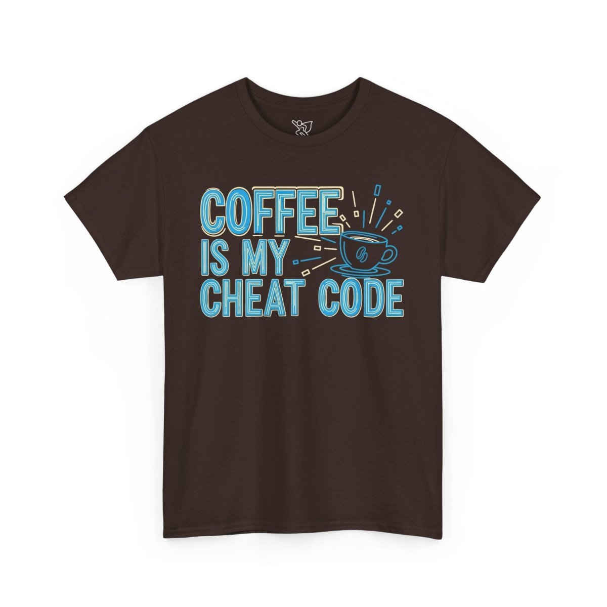 "Coffee is My Cheat Code" CW - 2 Coffee Lover's Unisex Heavy Cotton Tee, Perfect for Casual Wear, Gifts for Friends, Coffee Obsessed, Everyday Comfort - AI Tee Hero