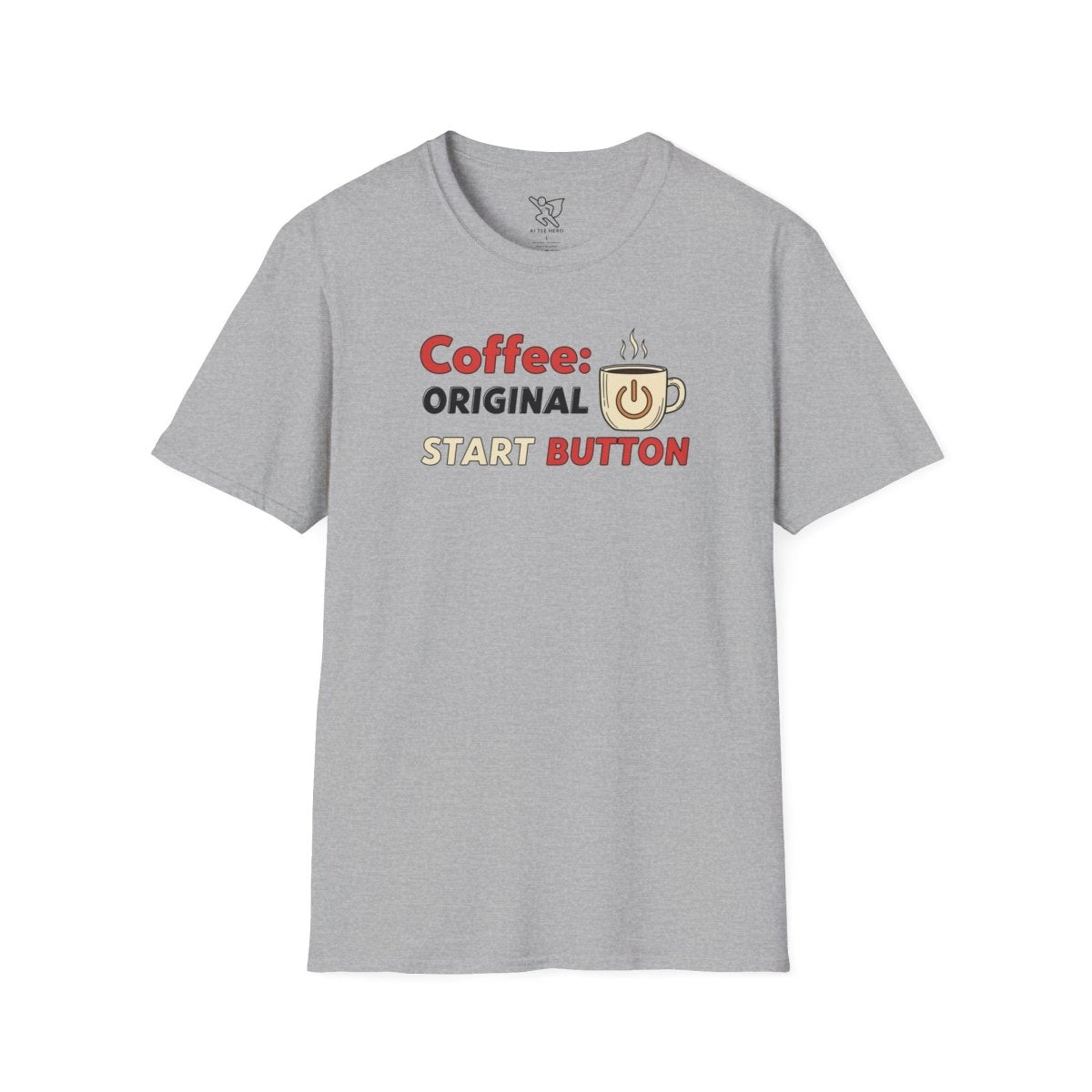 "Coffee Original Start Button" Gift for Coffee Lovers, Casual Wear, Funny Coffee Shirt, Birthday Gift - AI Tee Hero