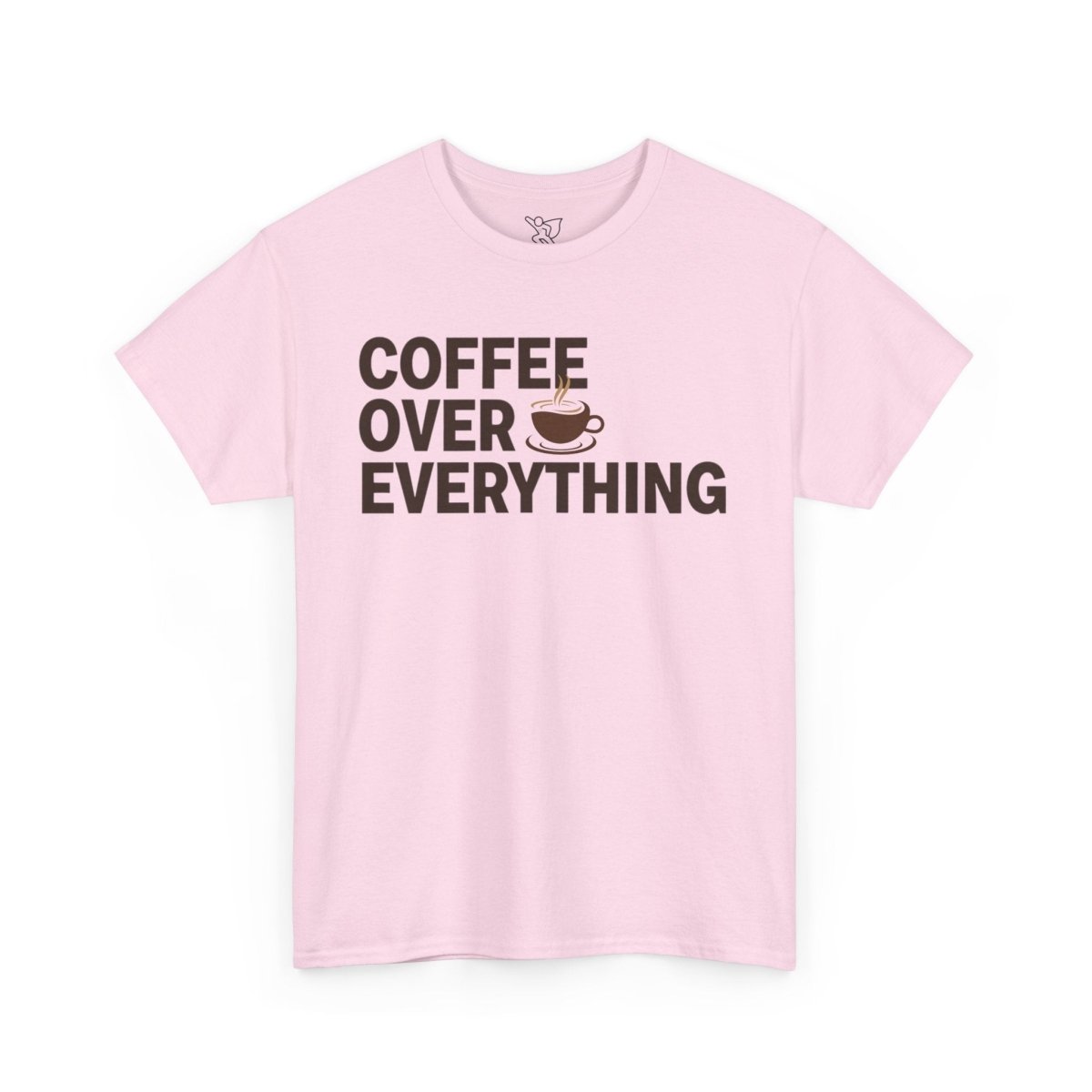 "Coffee Over Everything" Coffee Lovers Unisex Heavy Cotton Tee, Perfect Gift for Baristas, Coffee Enthusiasts, Casual Wear, Birthday Gift, Coffee Addict Tee - AI Tee Hero
