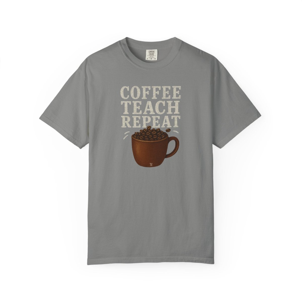 "Coffee.Teach.Repeat" CW - 1 Teacher T-Shirt, Gift for Educators, Back to School Tee, Funny Teacher Apparel, Unisex Graphic Shirt, Coffee Lovers Gift - AI Tee Hero