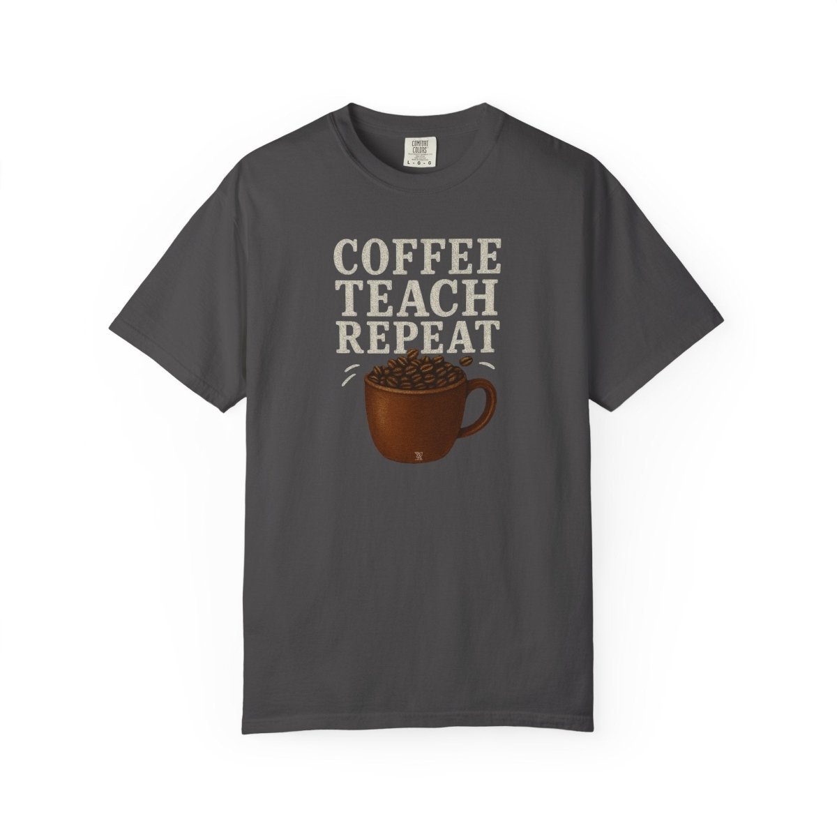 "Coffee.Teach.Repeat" CW - 1 Teacher T-Shirt, Gift for Educators, Back to School Tee, Funny Teacher Apparel, Unisex Graphic Shirt, Coffee Lovers Gift - AI Tee Hero
